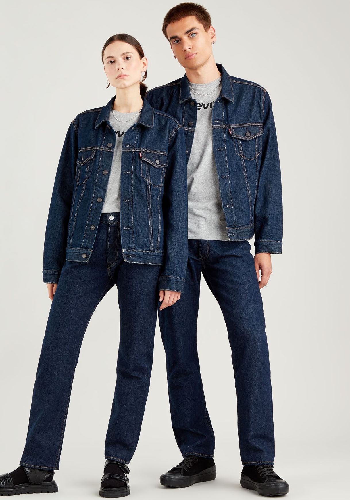 Levi's® Jeansjacke »VINTAGE FIT TRUCKER JKT«, ohne Kapuze, mit Knopfleiste