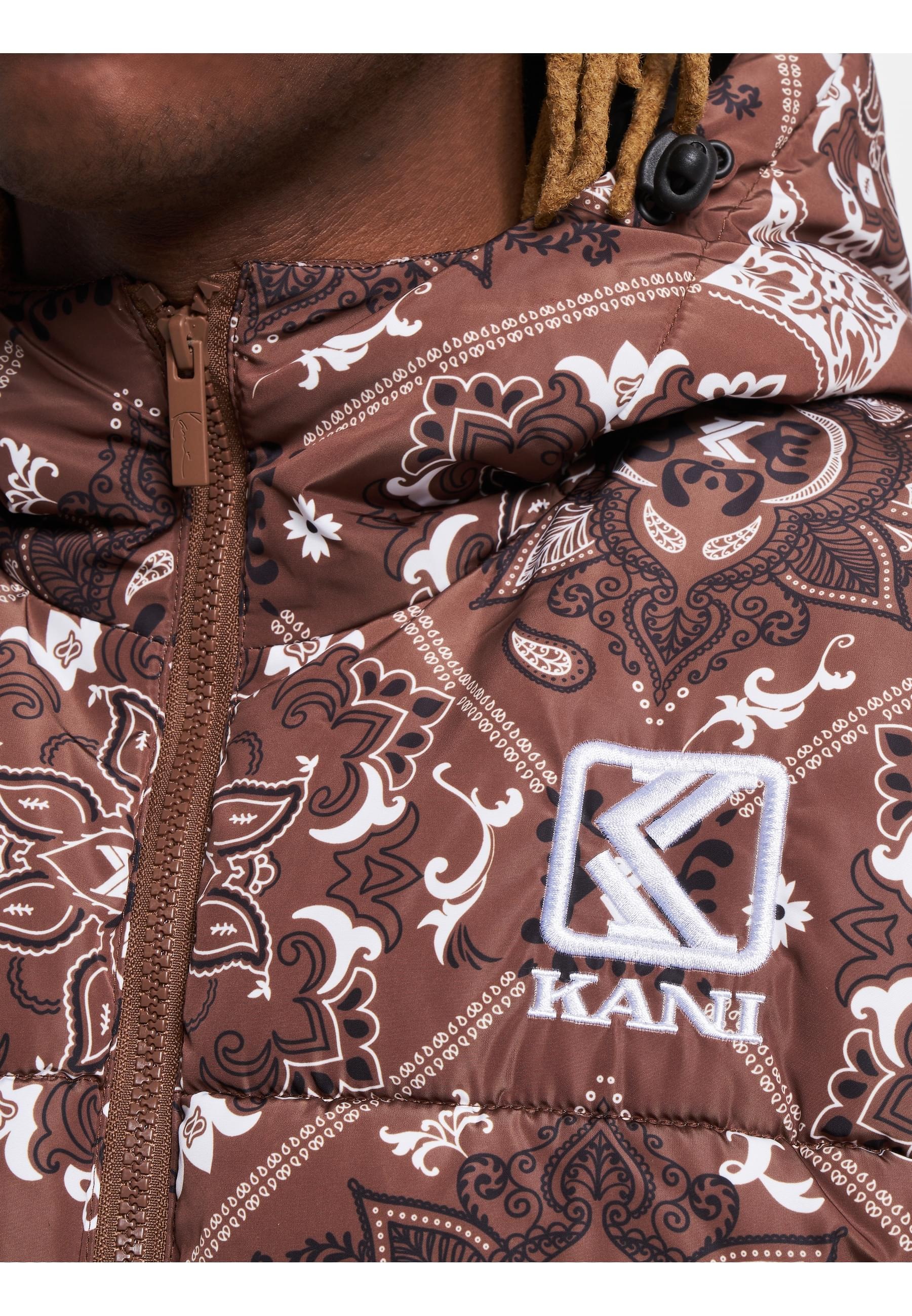 Karl Kani Winterjacke »Karl Kani Herren KM233-037-2 KK OG Paisley Puffer Jacket« 1 Stk. tlg. mitKapuze