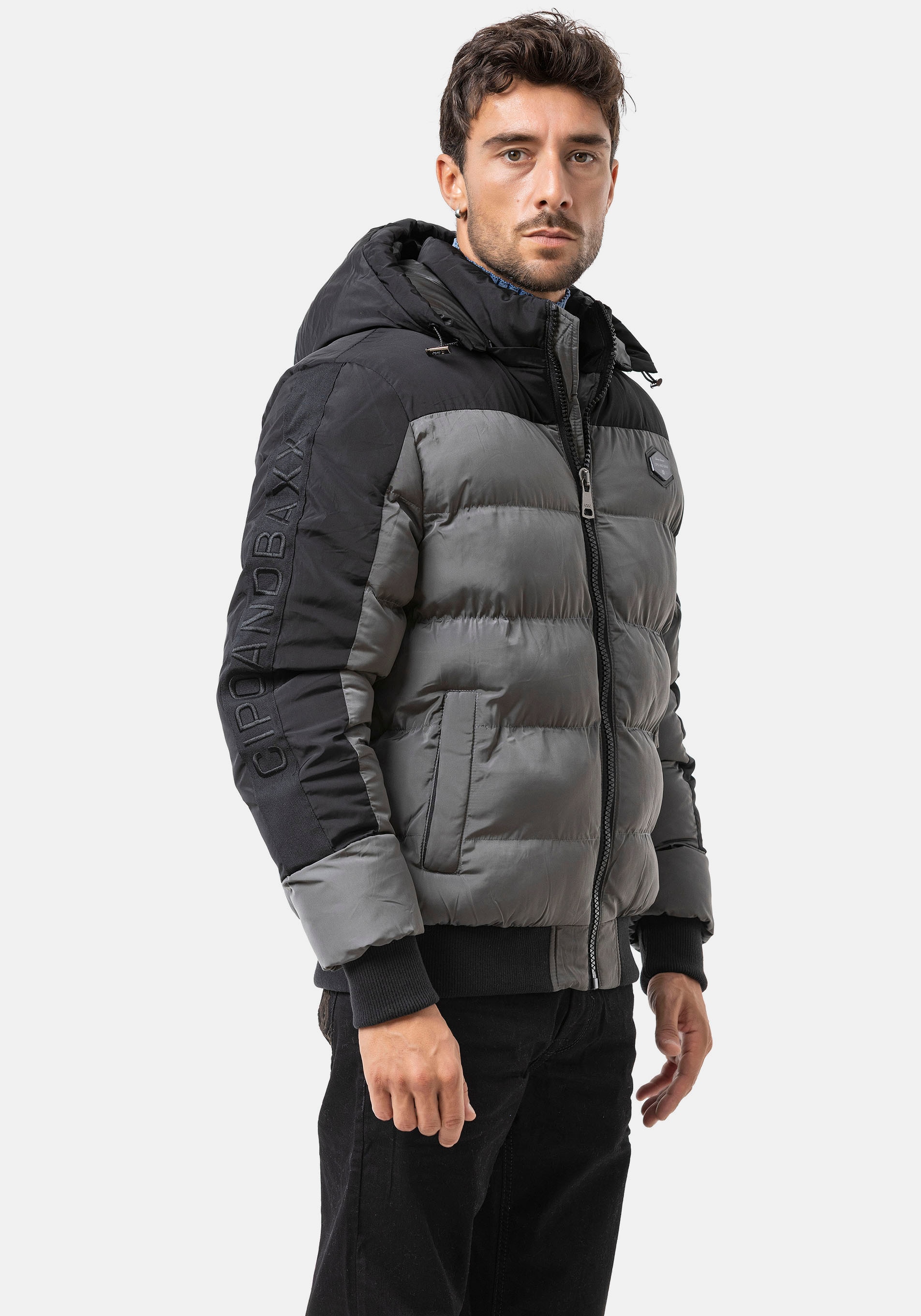 Cipo & Baxx Steppjacke mit Kapuze