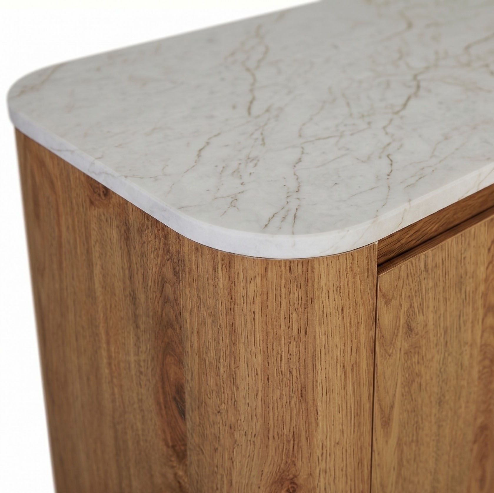 Jahnke Sideboard »TRESOR SB 150« Sideboard, Marmor Look, grifflose Optik, 3 Türen, Breite:150 cm
