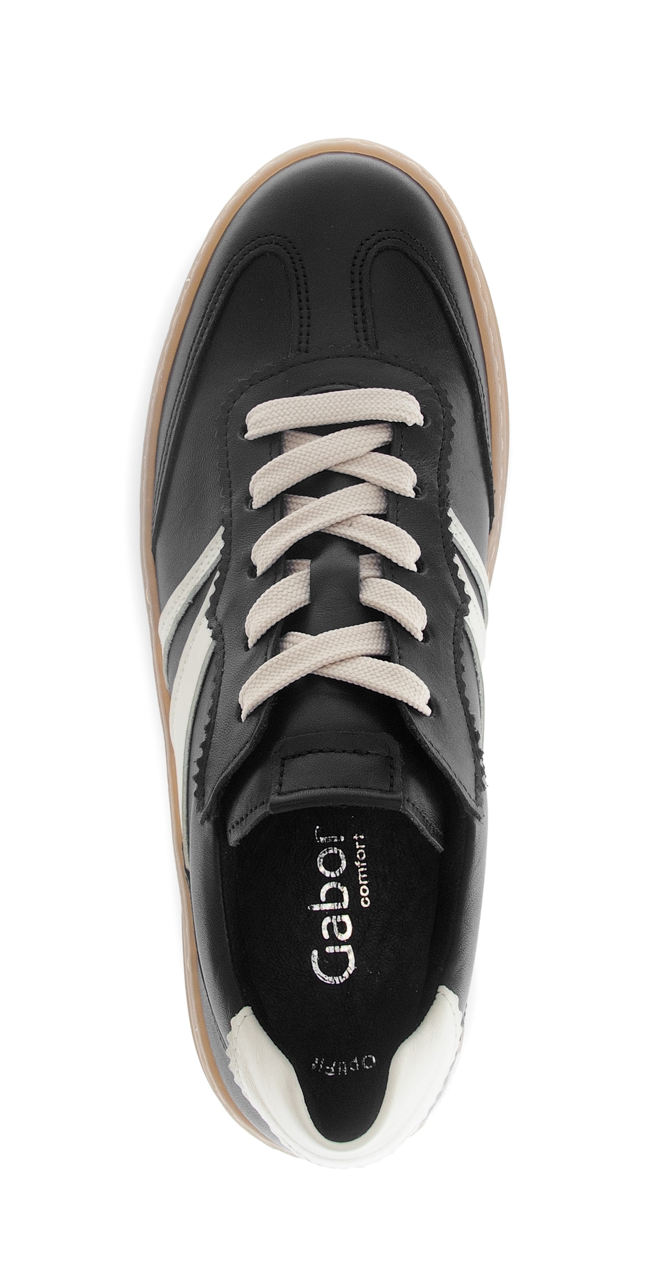 Gabor Plateausneaker »FLORENZ«, Freizeitschuh, Halbschuh, Schnürschuh in Bequemweite G (= weit)