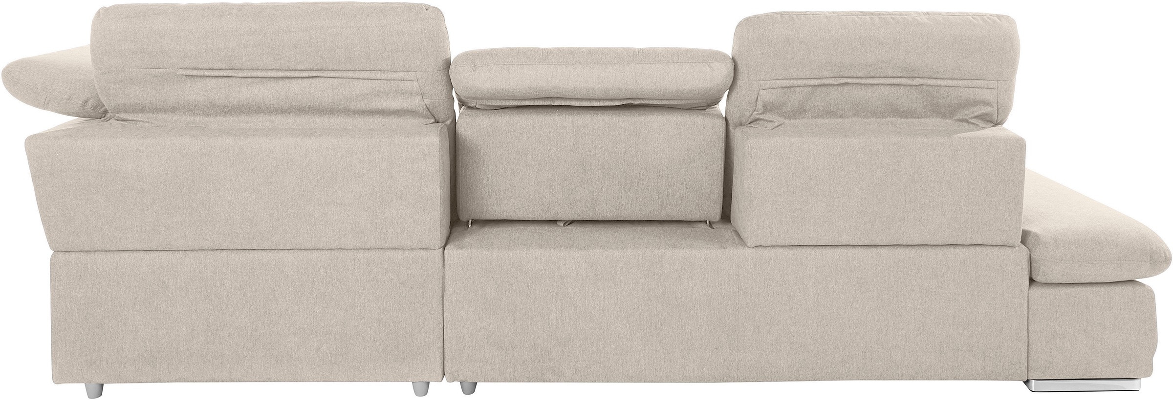 COTTA Ecksofa »Holiday L-Form mit Sitztiefen-, Armteil- und Kopfteilverstellung«, wahlweise mit Bettfunktion & Bettkasten