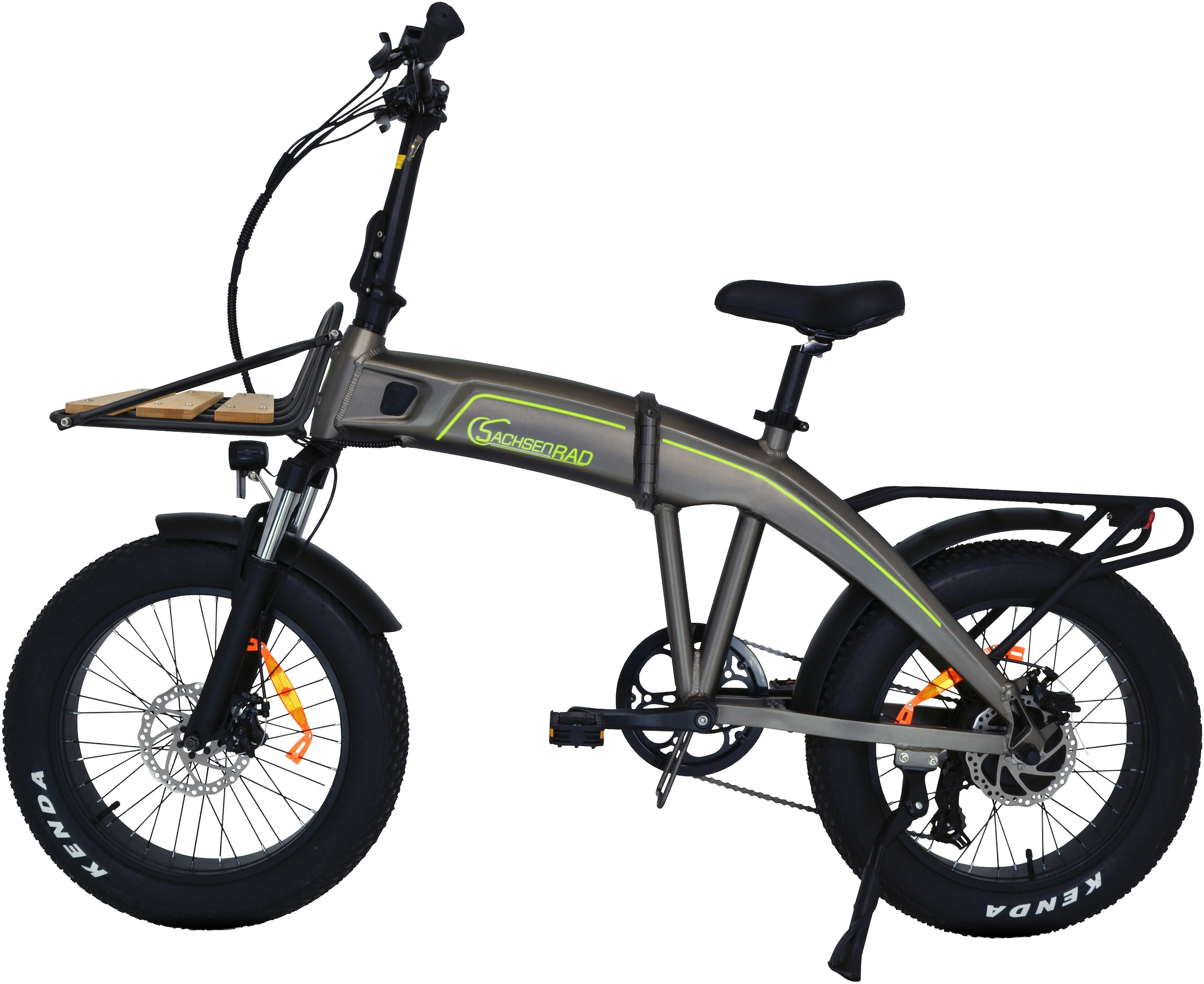 SachsenRad E-Bike »F6L«, 6 Gang, Shimano, Shimano 7-Gang-Schaltung, Heckmotor 250 W, (mit kostenloser Transporttasche), LCD-Steuerdisplay, Fahrmodus, Pedelec,
LED-Frontlicht / Rücklicht