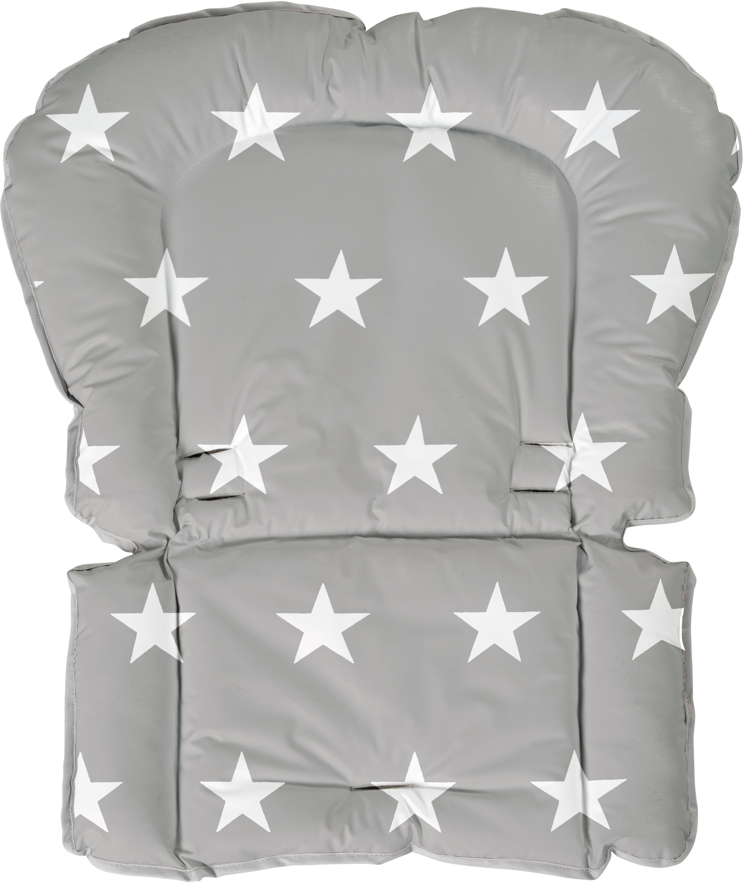 Sitzverkleinerer ROBA "Little Stars", grau (grau, weiß), B:50cm H:3cm T:65cm, Kinder-Sitzauflagen, Sitzverkleinerer