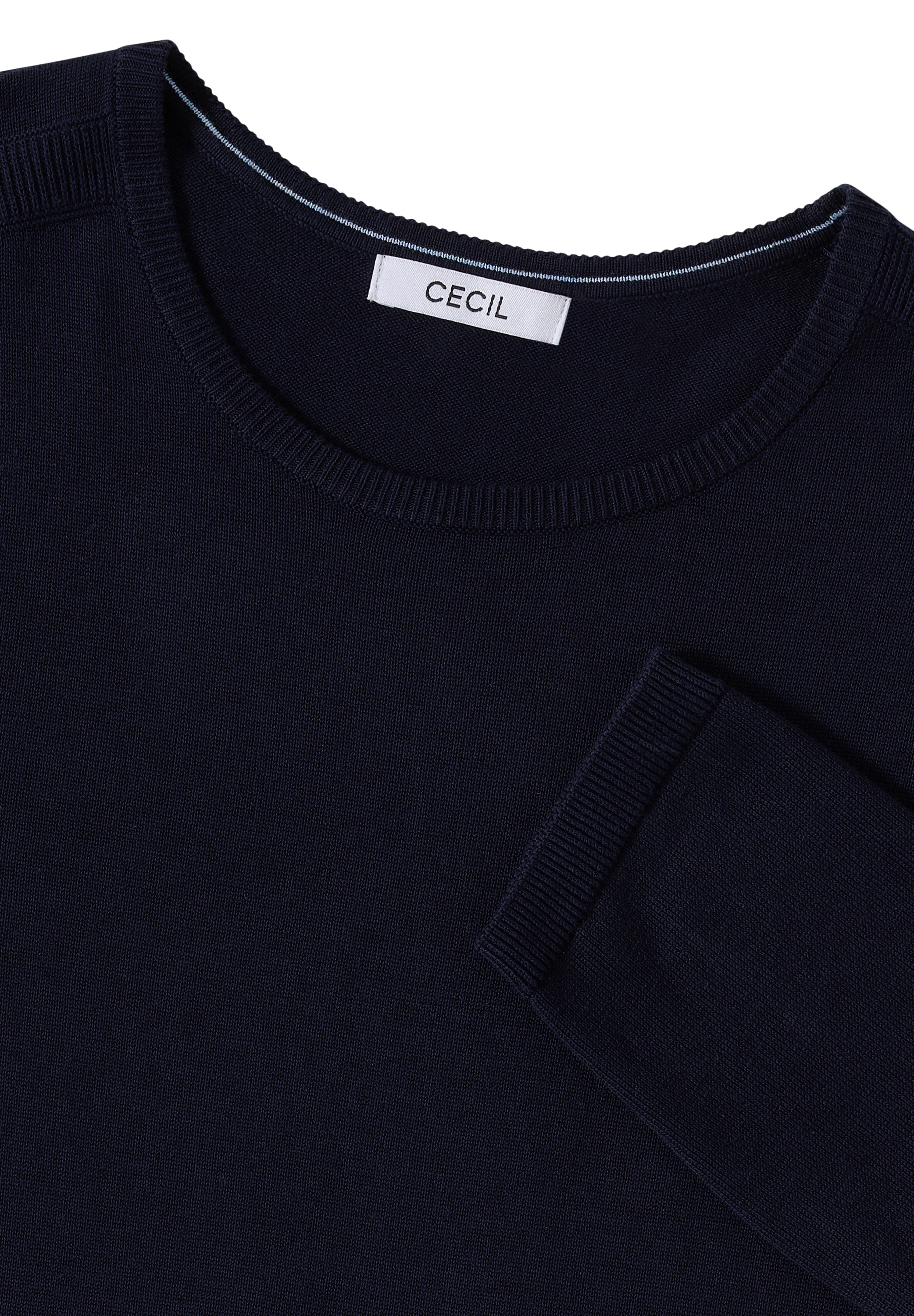 Cecil Strickpullover, mit feinem Detail an der Schulter und Viskose-Anteil