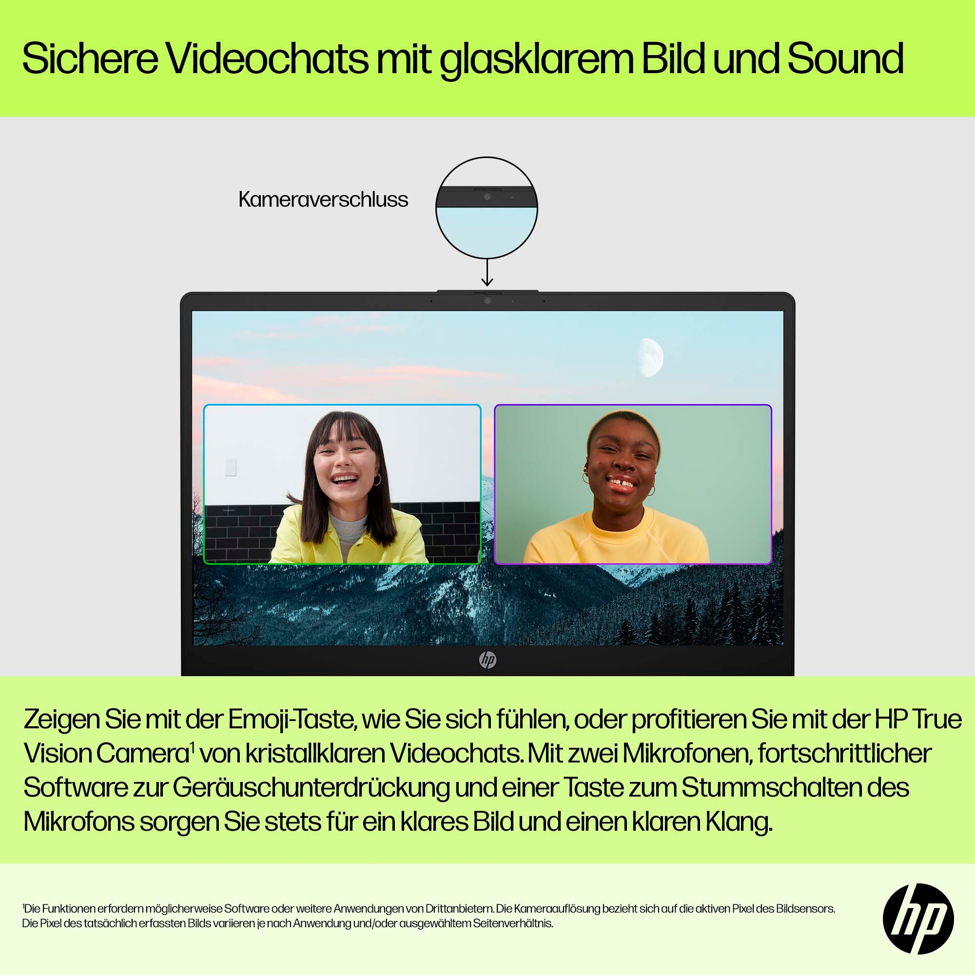 HP Notebook »15-fc0287ng« 39,6 cm / 15,6 ″ AMD Ryzen 7 Radeon Graphics;USB 3.2 Gen 1.0 Type-C Anschluss;HDMI v1.4b;Kombi-Anschluss für Kopfhörer/Mikrofon;AC Smart Pin Netzadapterbuchse 1.000 GB SSD