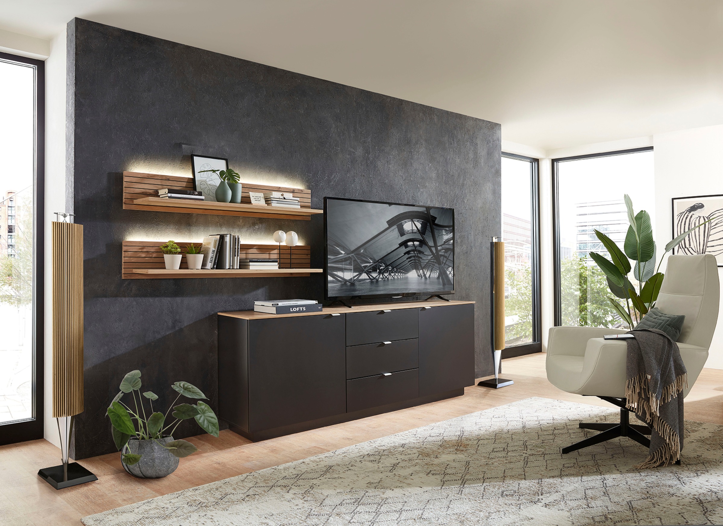 Innostyle Wandboard »Core, Wandbord Maße B/H/T 120x22x23 cm« 1 Stk. tlg. Wa günstig online kaufen