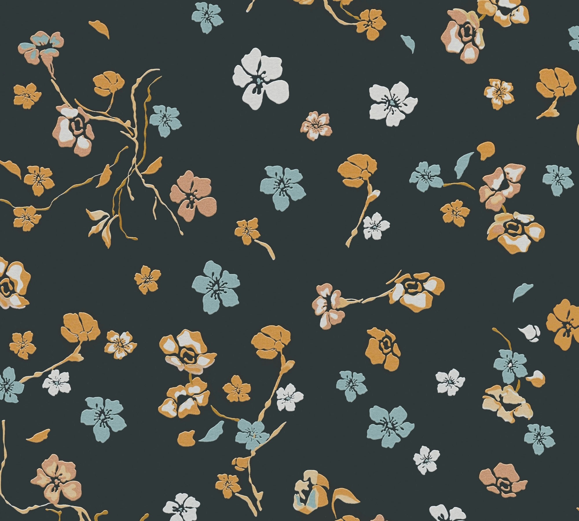 living walls Vliestapete »House of Turnowsky Designer Blumentapete«, matt, extravagant Kunst Floral verspielt