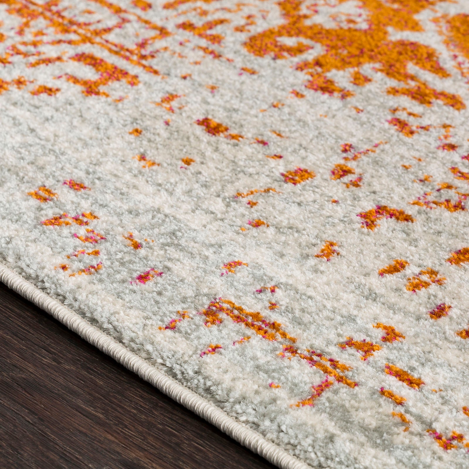 Surya Teppich »SYRACUSA«, rechteckig, 12 mm Höhe, Kurzflor Orientteppich, Wohnzimmer, Schlafzimmer, Orange