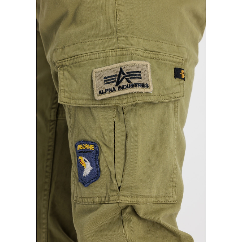 Alpha Industries Cargohose »ALPHA INDUSTRIES Men - Cargo Pants Petrol Patch Pant«