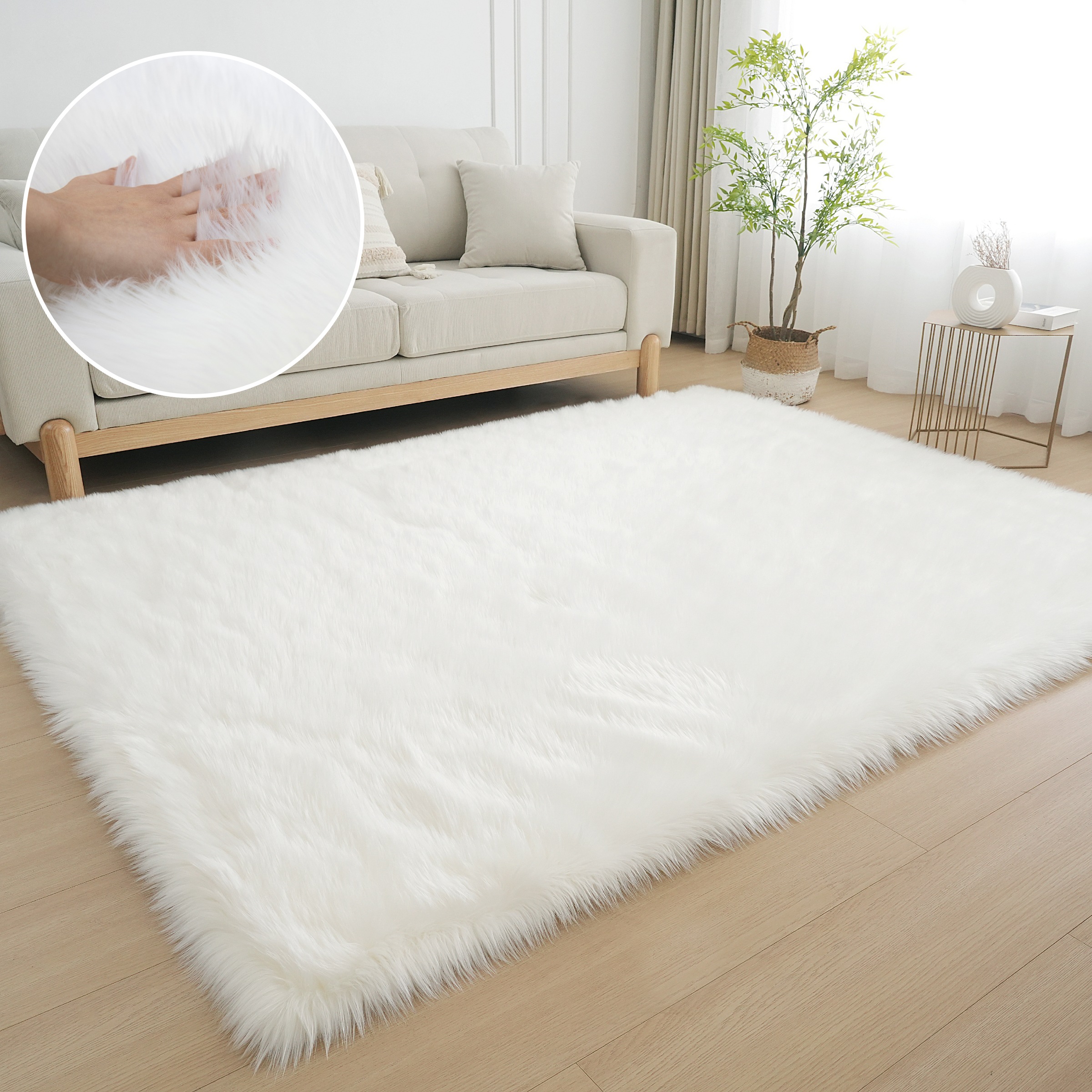 my home Fellteppich Dena, Hochflor Teppiche, günstig online kaufen