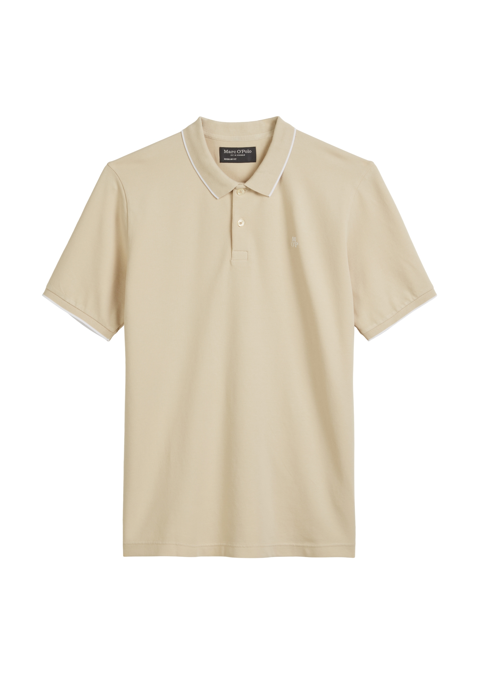 Marc O'Polo Poloshirt, aus Piqué, regular fit, kontrastfarbene Details