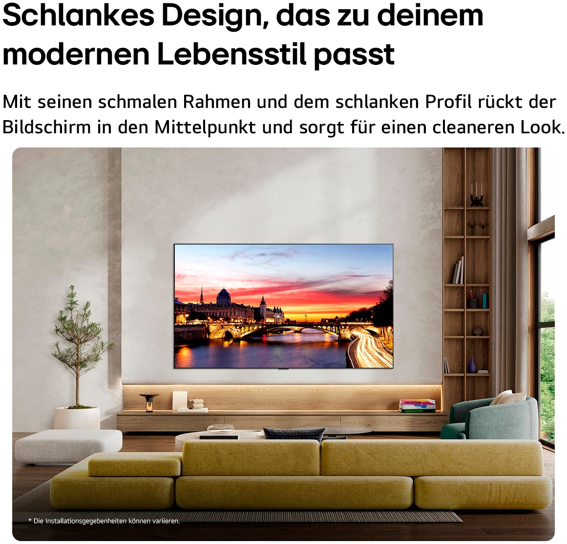 LG OLED-Fernseher »OLED65C68LA« 164 cm/65 ″ Smart-TV
