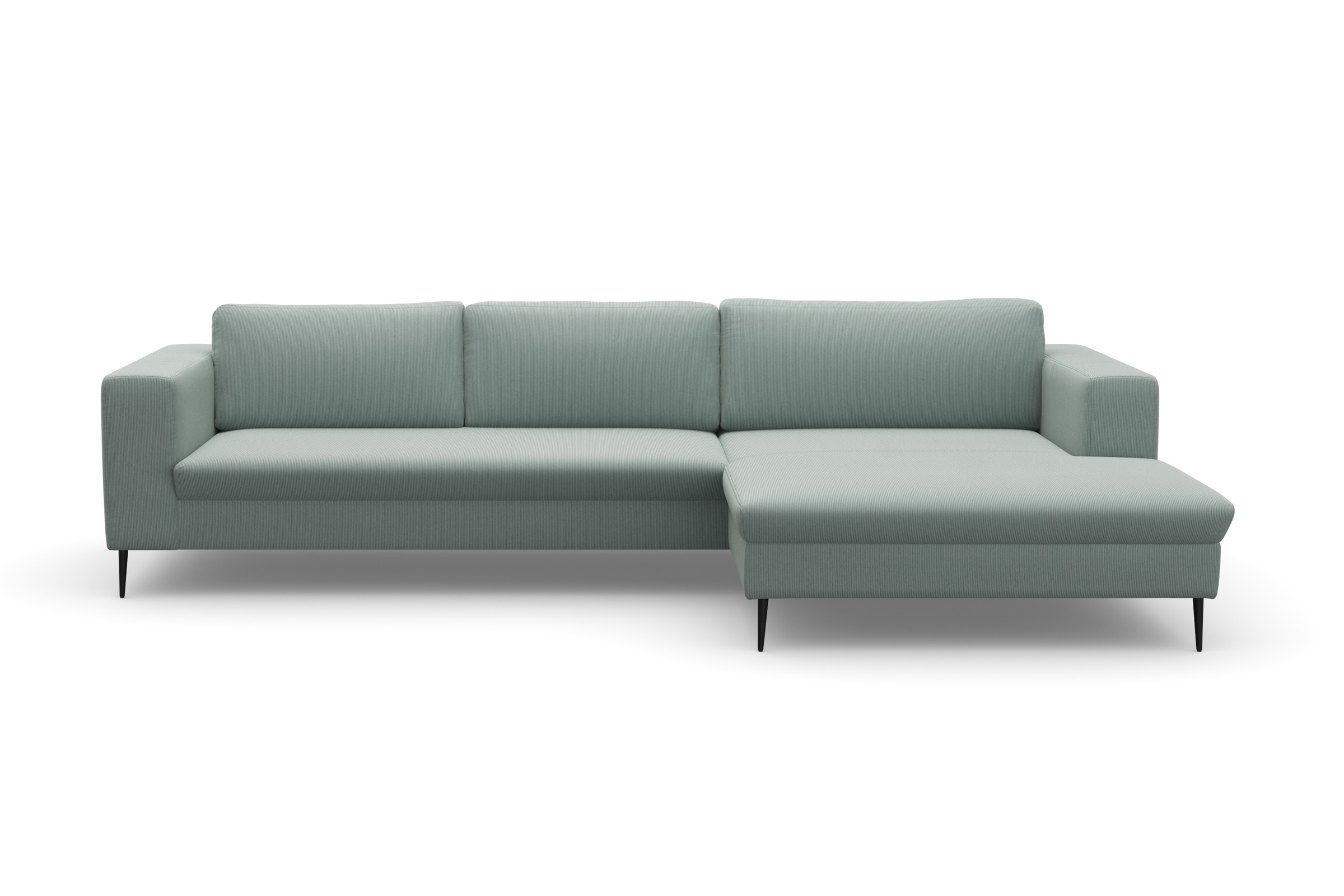 DOMO collection Ecksofa »Modica, zeitlos und elegant, L-Form«, moderne Optik mit extrabreiter Recamiere, auch in Cord