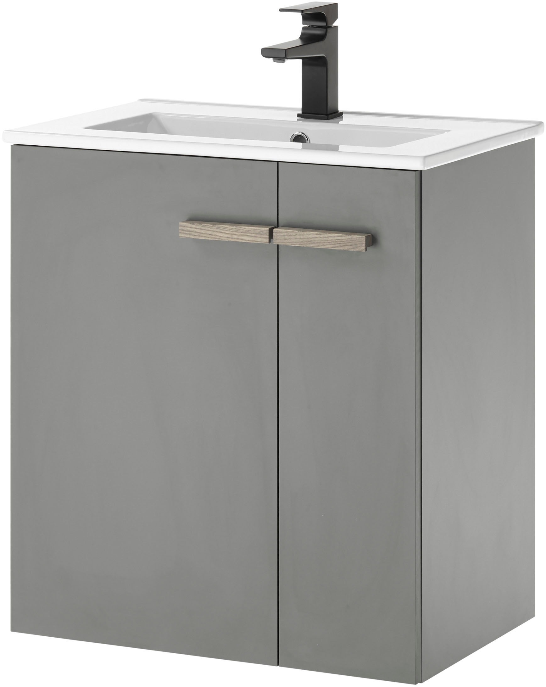Places of Style Waschtisch »SOLiD, Unterschrank inkl. Waschbecken, Badschra günstig online kaufen