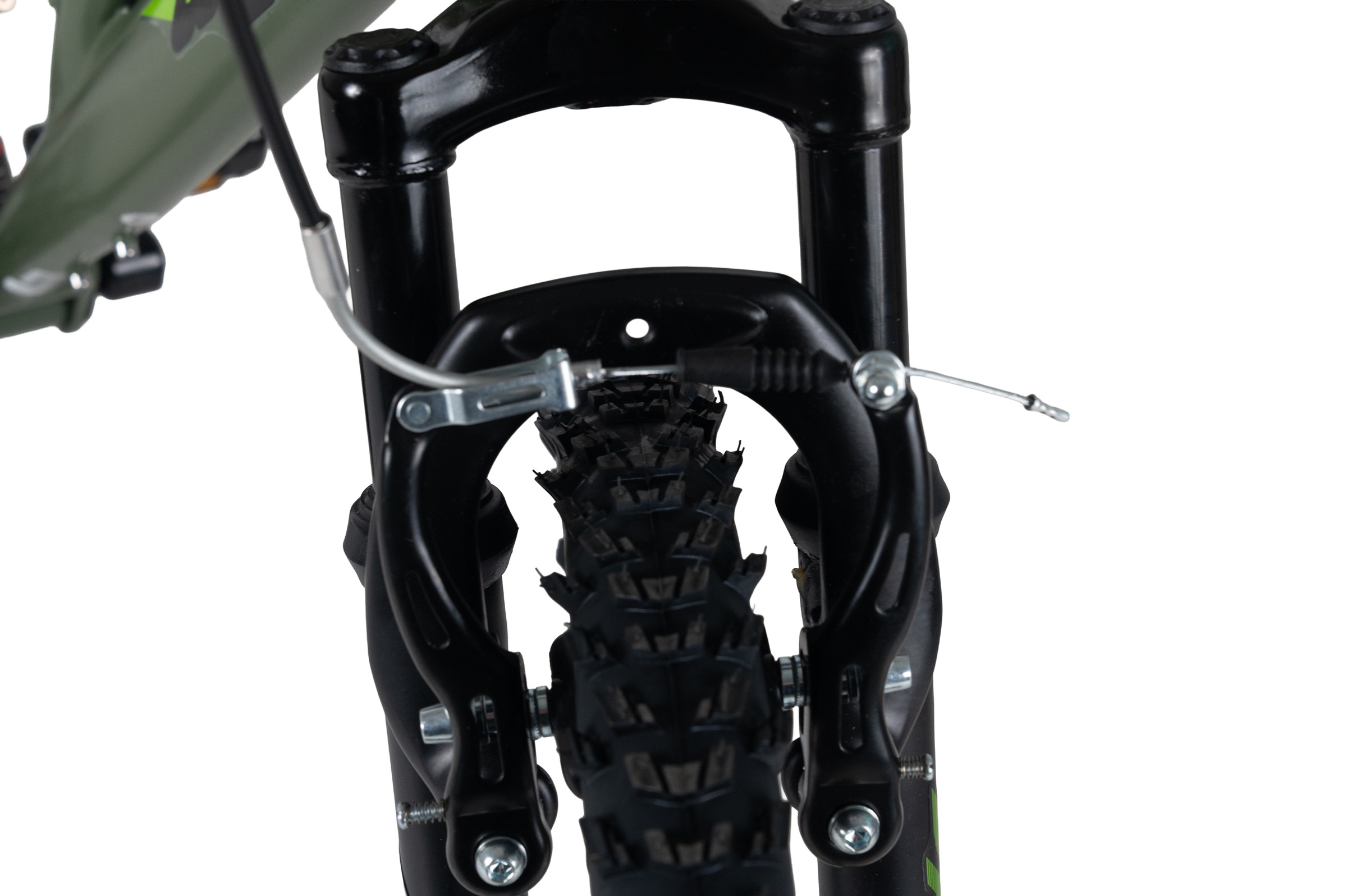 WYLD Jugendfahrrad »WYLD Kinder-Mountainbike Fully 24'' Zodiac grün 18 Gänge RH 38 cm« 18 Gang Shimano Tourney Schaltwerk Kettenschaltung