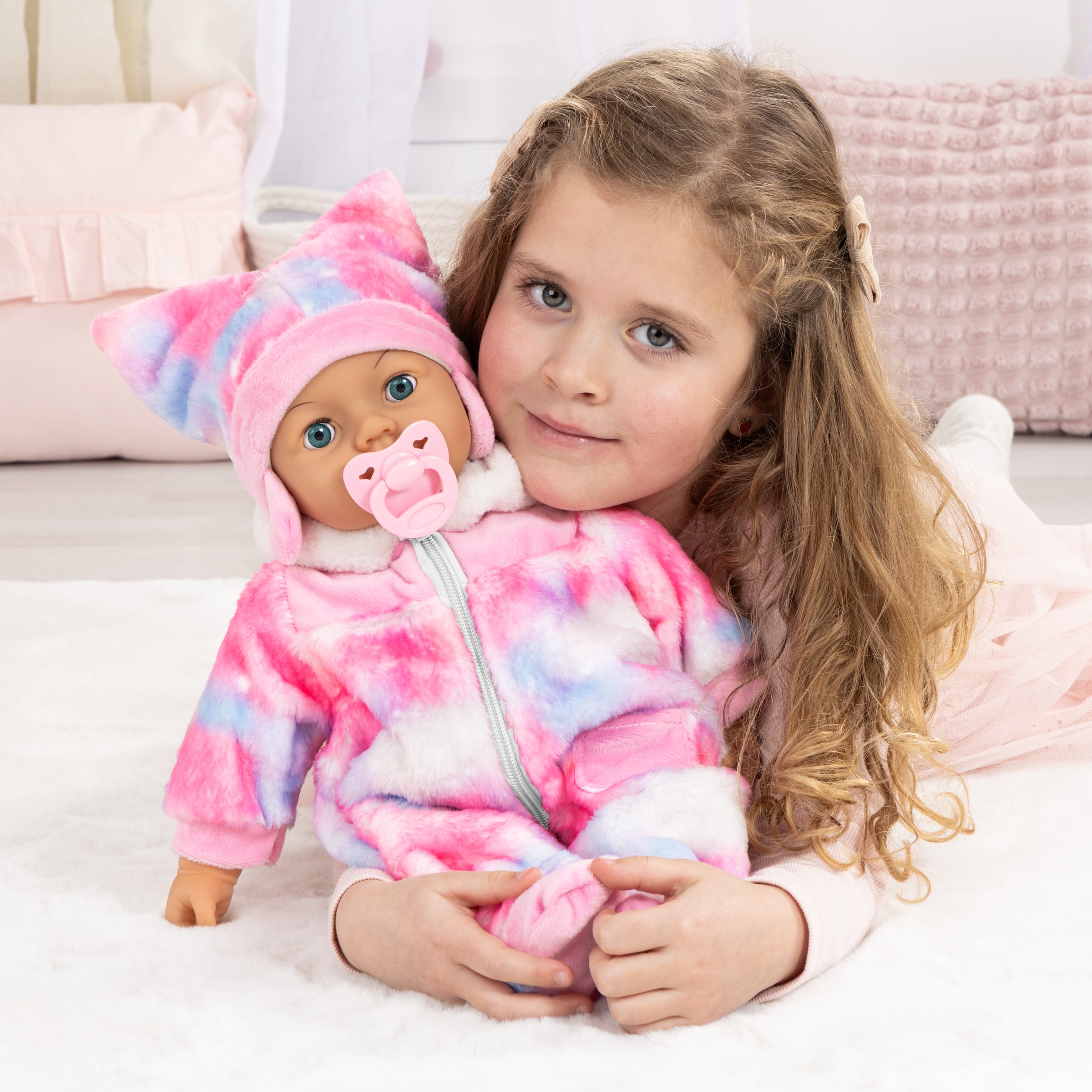 Bayer Babypuppe »Piccolina Magic Eyes 46 cm« mit vielen Funktionen