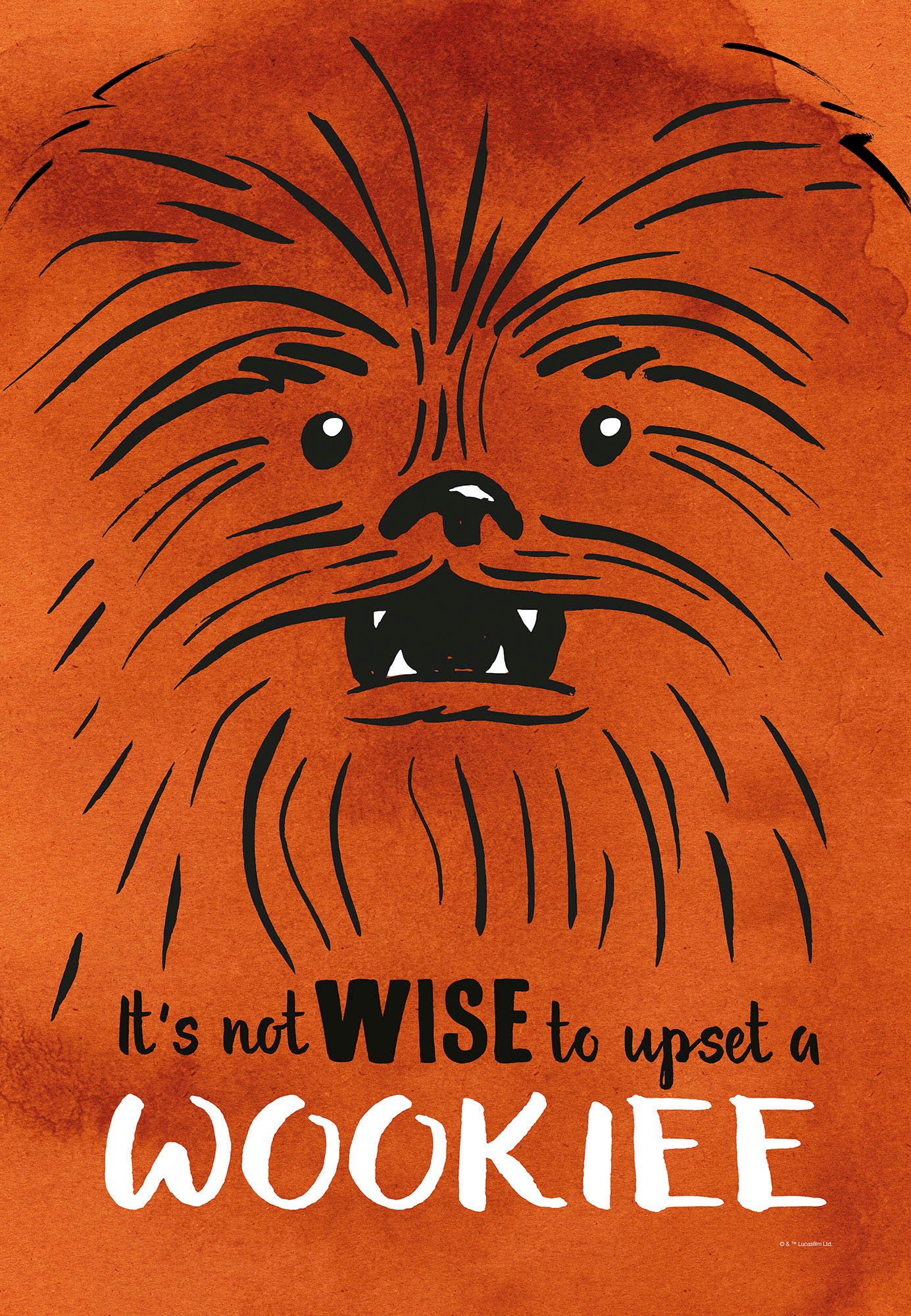 Komar Leinwandbild »Star Wars Don´t Upset Wookiee - Größe 40 x 60 cm«, Disn günstig online kaufen