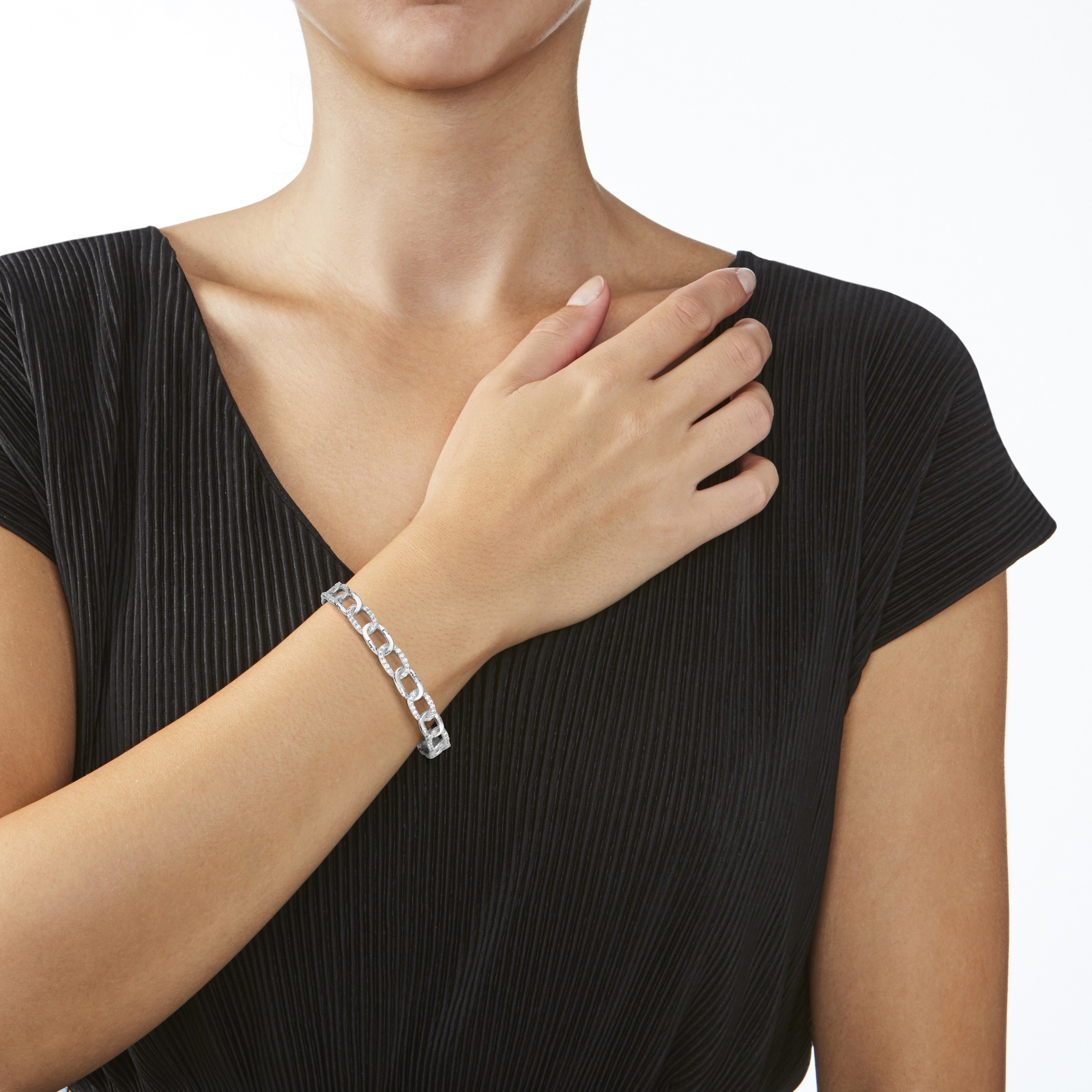 2. Bild von GIORGIO MARTELLO MILANO Armband »mit Zirkonia, Silber 925«