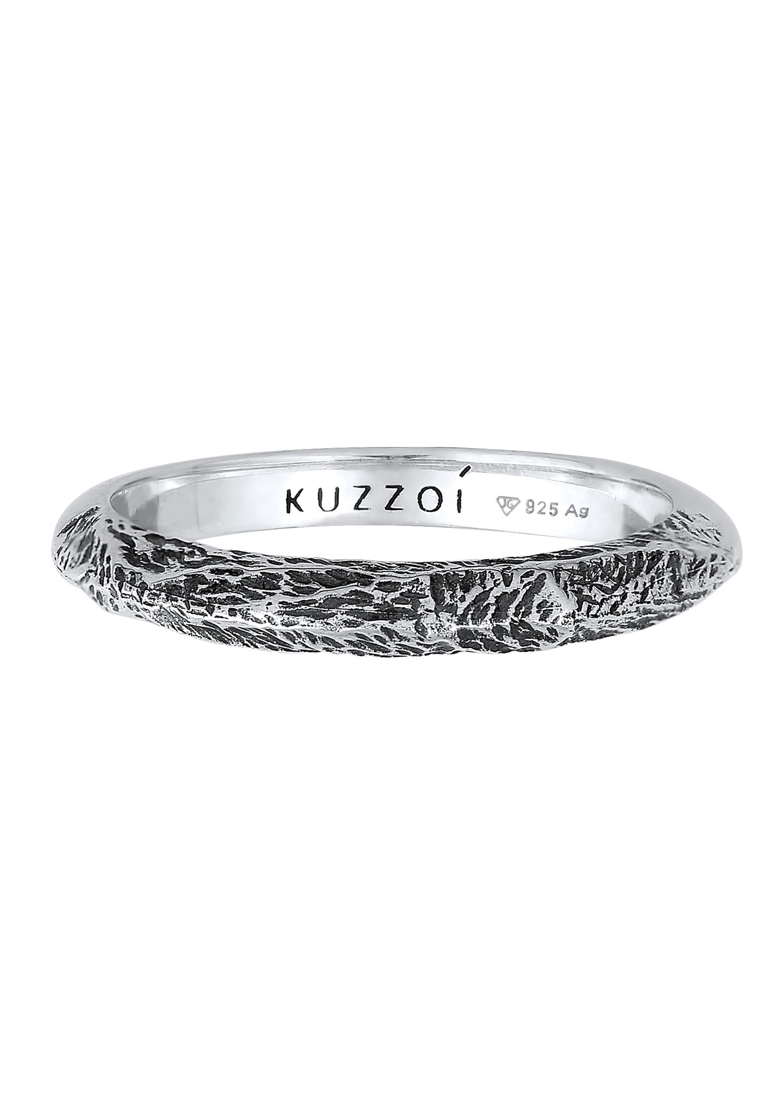 Kuzzoi Silberring »Herren Bandring Schmal Used Vintage 925 Silber«