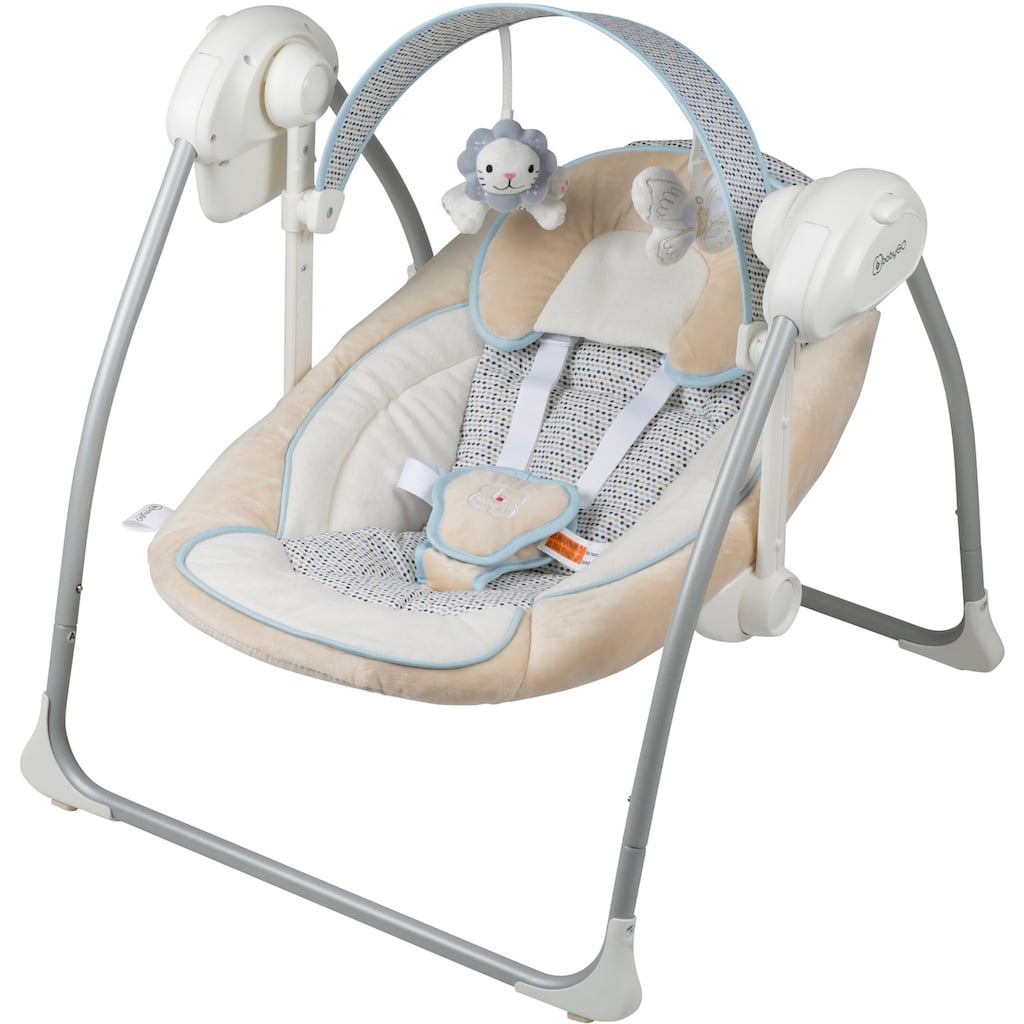 BabyGo Babywippe »Dandly, beige«, bis 9 kg, elektrisch, mit Sound