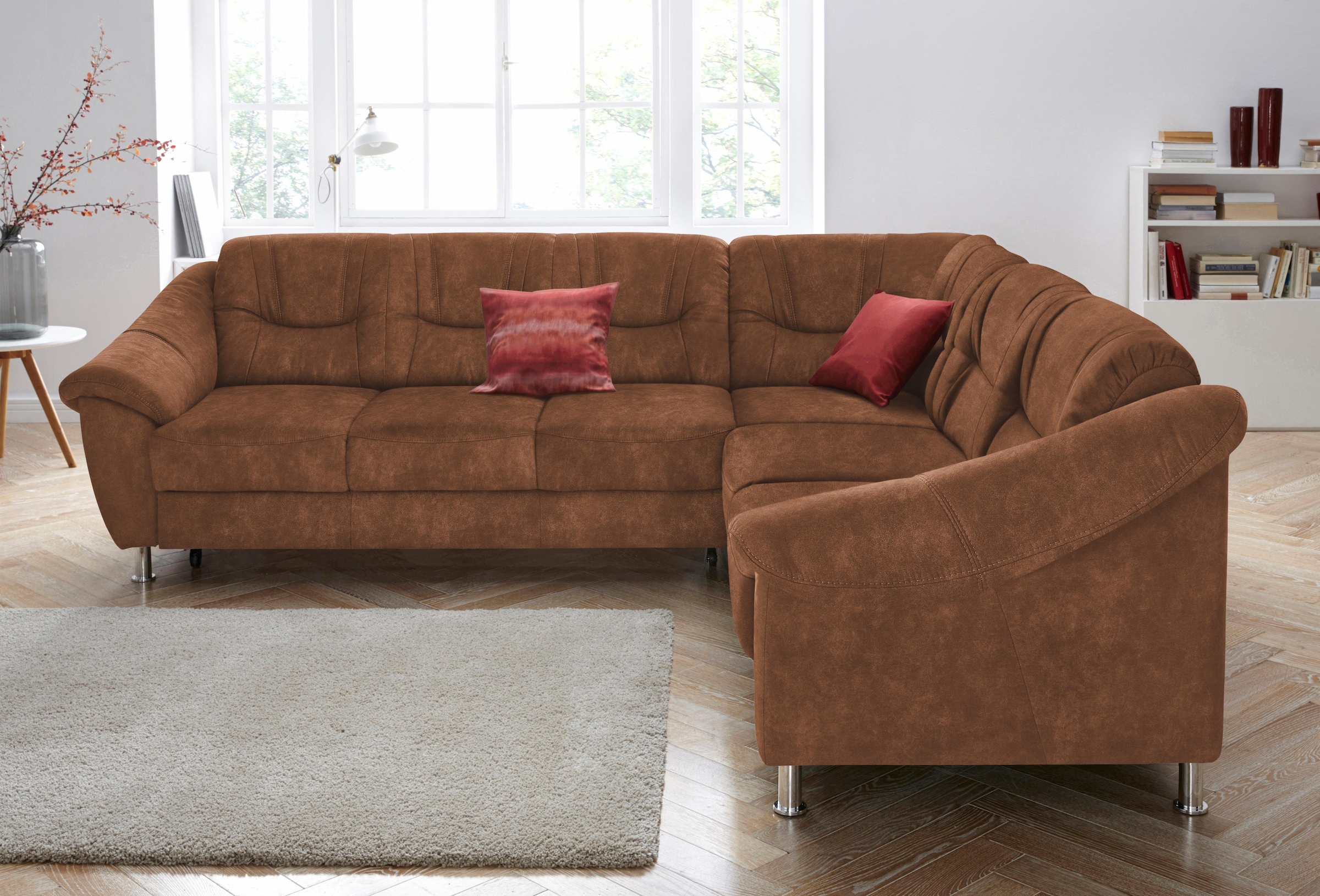 sit&more Ecksofa »Salsa L-Form« mit Federkern, wahlweise mit Bettfunktion günstig online kaufen