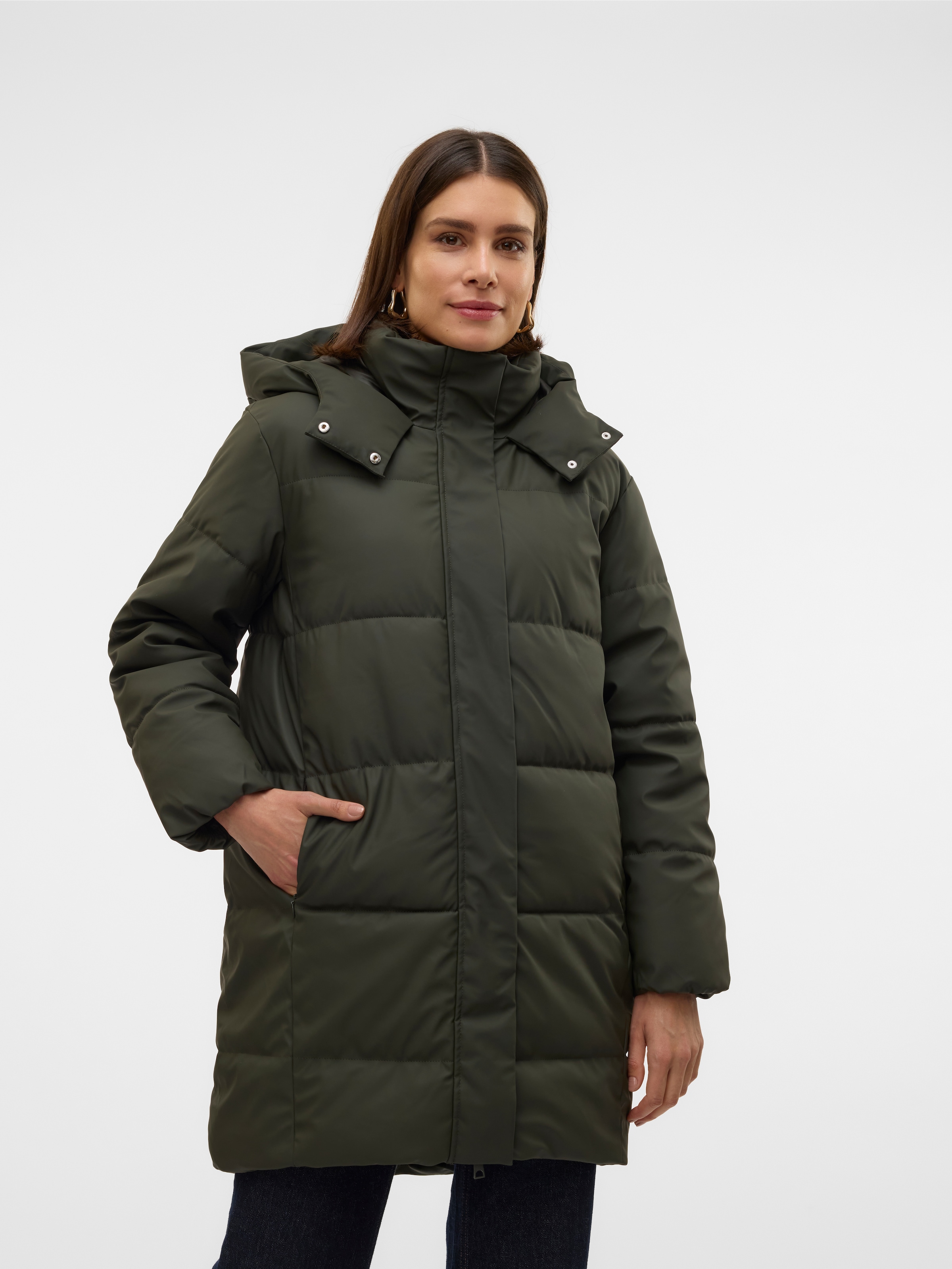 Steppmantel »VMGRETAKYLIE COATED COAT NOOS«