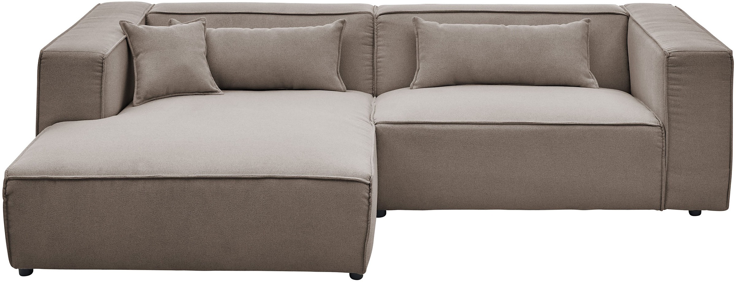 LeGer Home by Lena Gercke Ecksofa »PIARA mit Kedernaht, Cord, Leinenoptik o günstig online kaufen