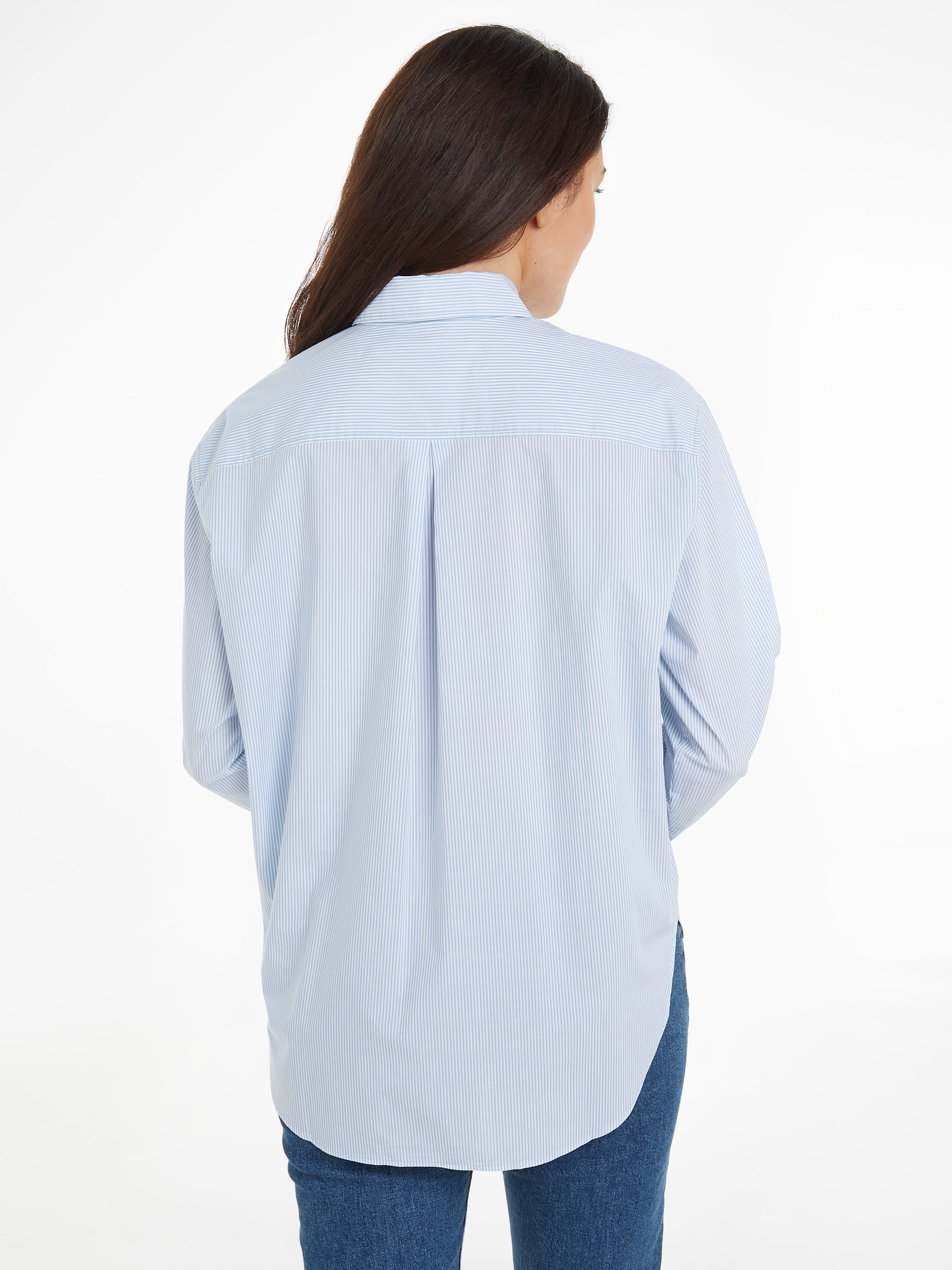 Calvin Klein Jeans Hemdbluse »WOVEN LABEL RELAXED SHIRT«, mit Logomarkenlabel