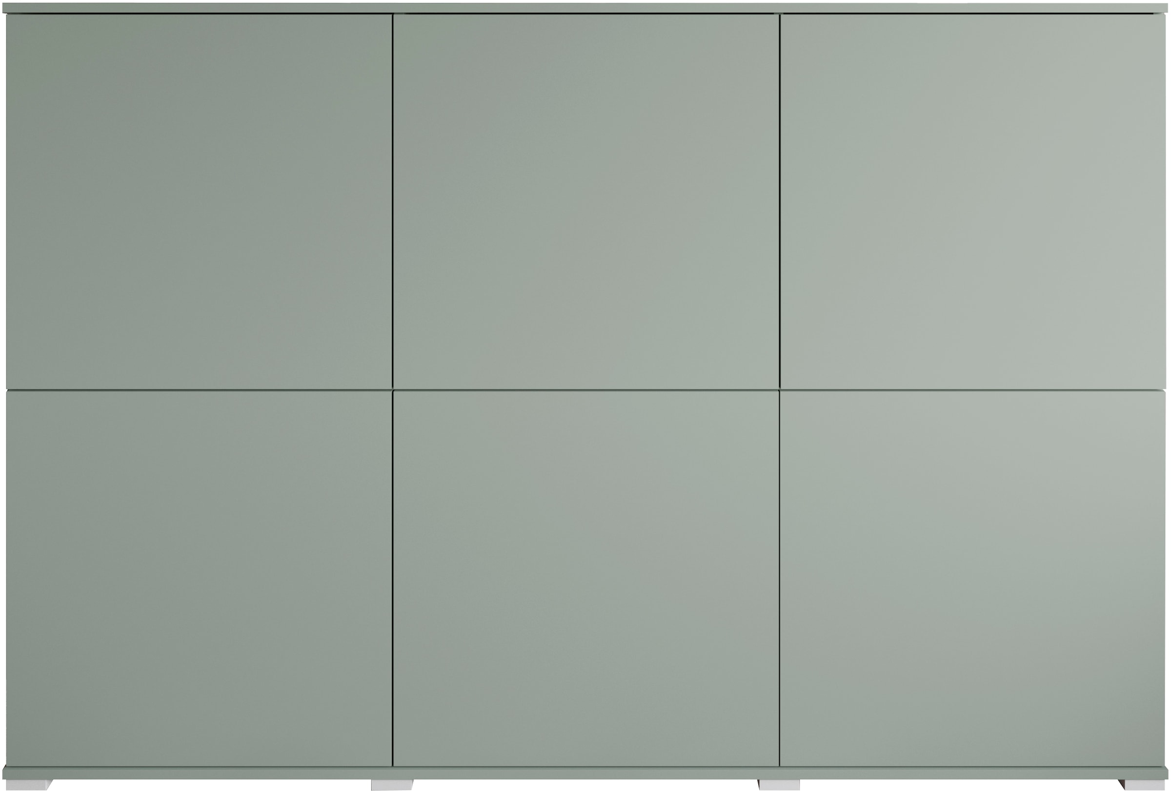 INOSIGN Highboard »Kenia, moderne grifflose Hochkommode mit 6 Türen, Breite 180 cm«, (1 St.), Push-to-Open-Fronten, höhenverstellbaren Einlegeböden