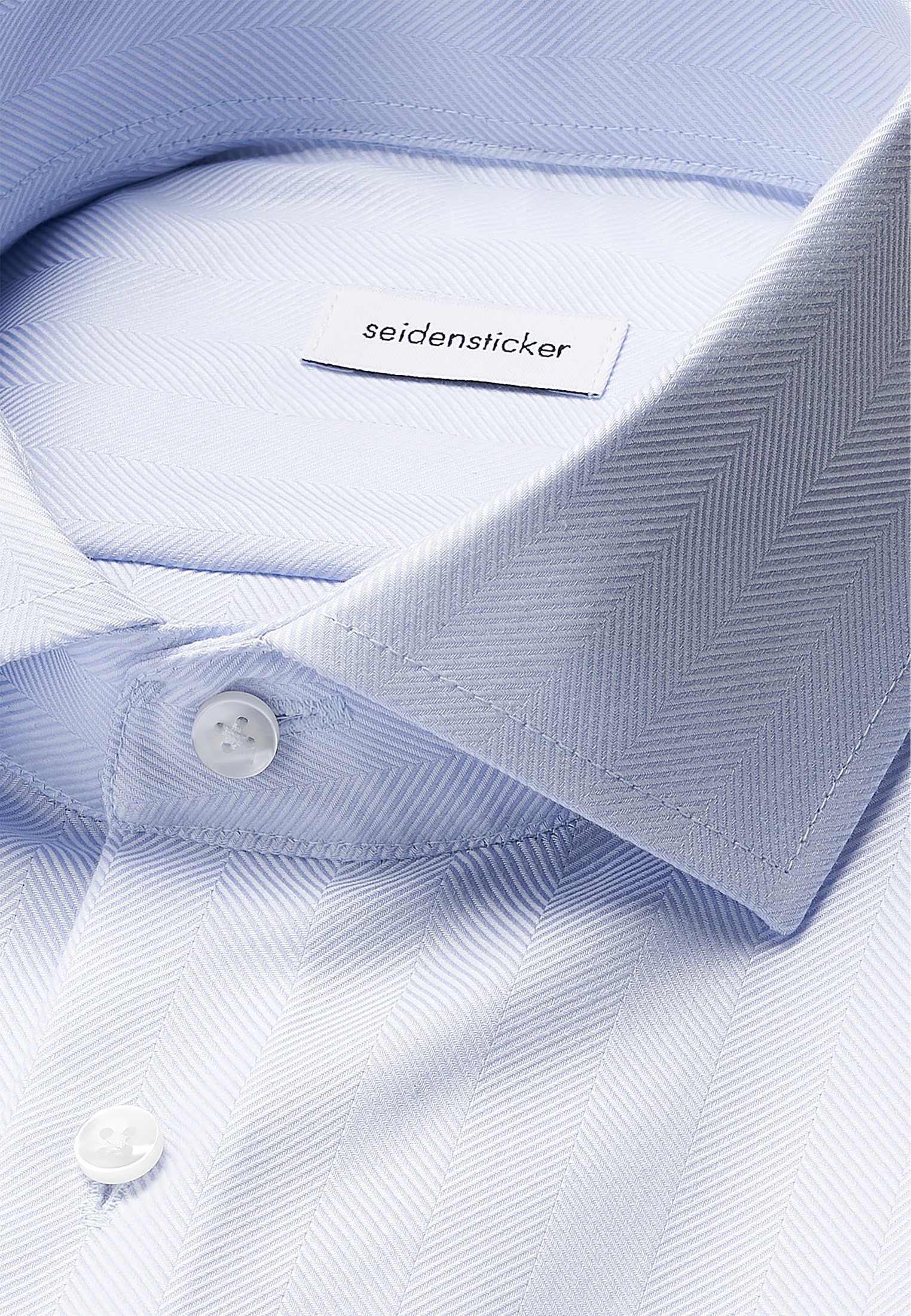 seidensticker Businesshemd »Schwarze Rose«, Shaped 1/1 Kentkragen Fischgrat