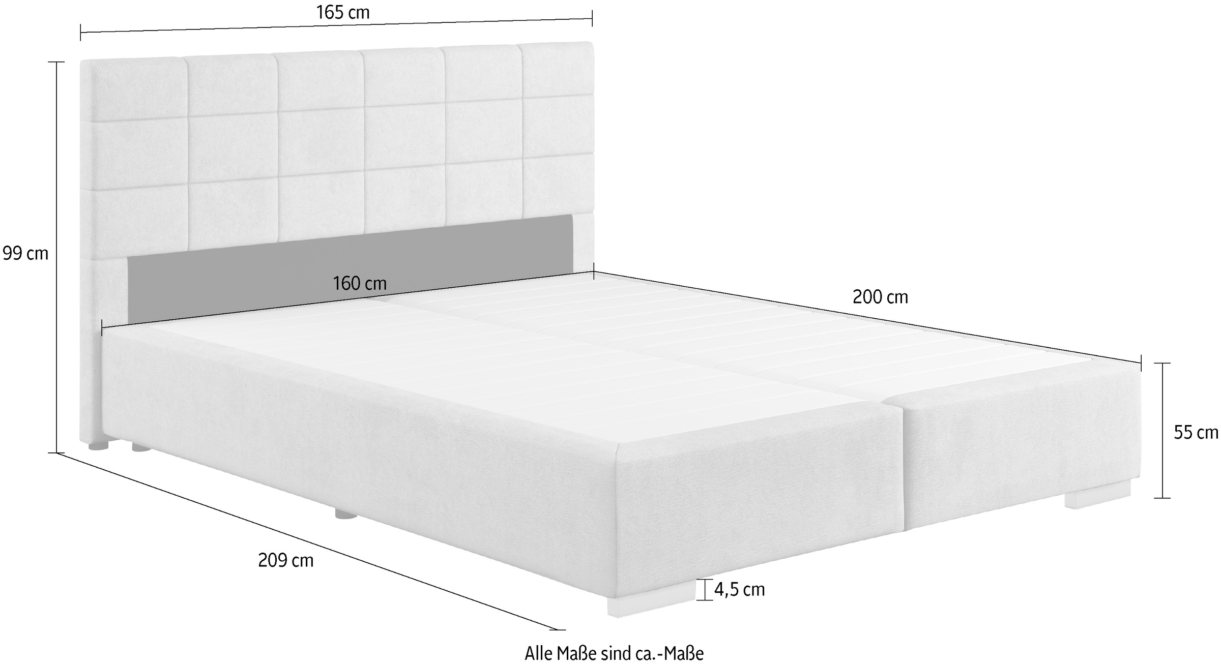 3. Bild von COTTA Boxspringbett »Simba«, wahlweise mit Matratze und Topper erhältlich