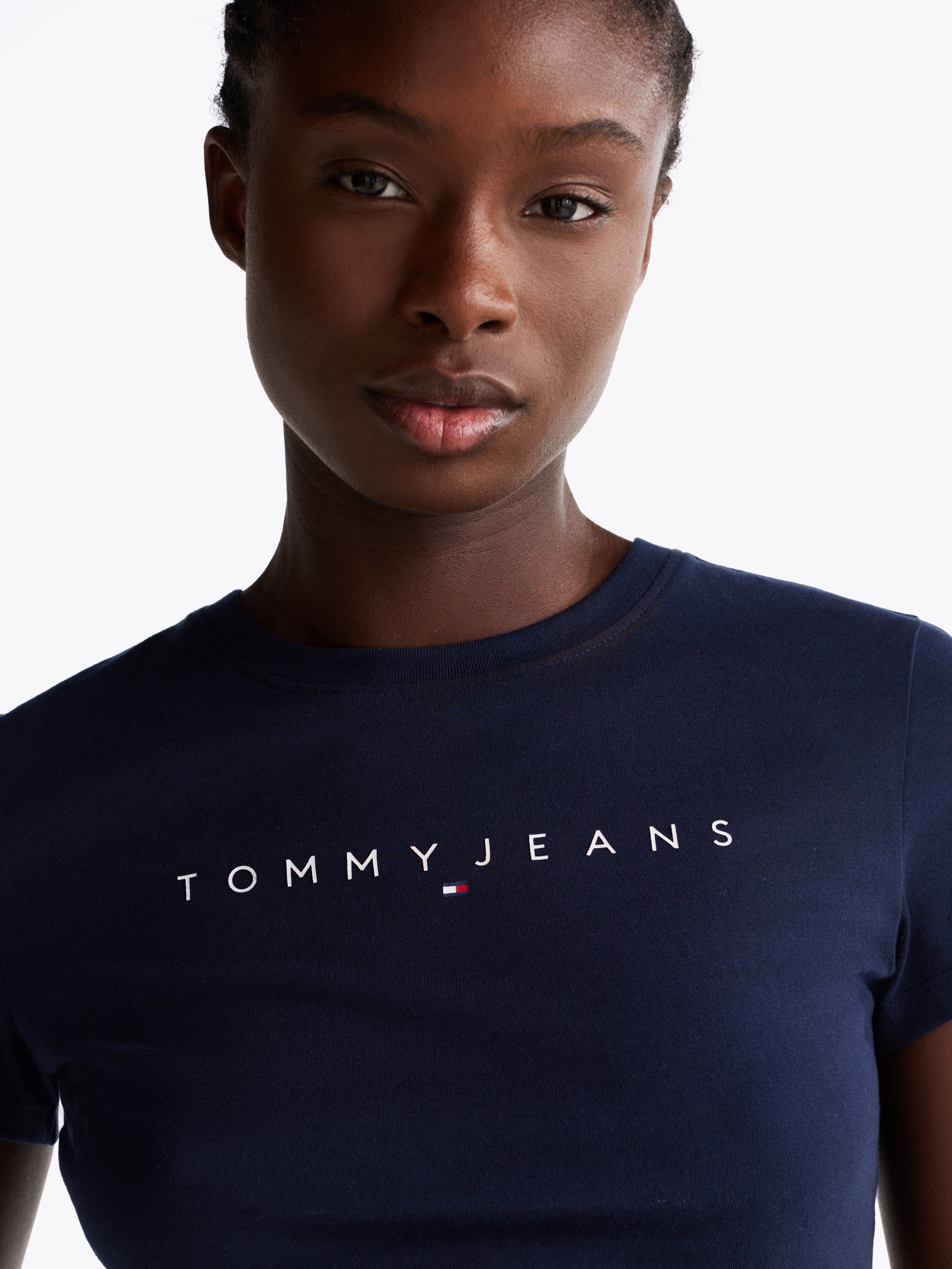 Tommy Jeans Curve T-Shirt »TJW SLIM LINEAR TEE EXT«, in Große Größen
