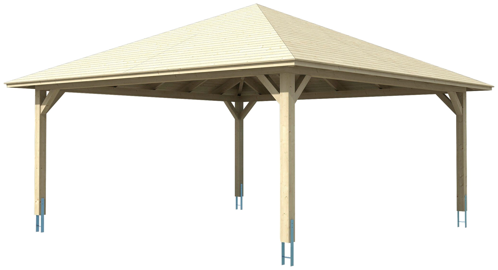 Skanholz Doppelcarport »Taunus«, 530 cm, braun