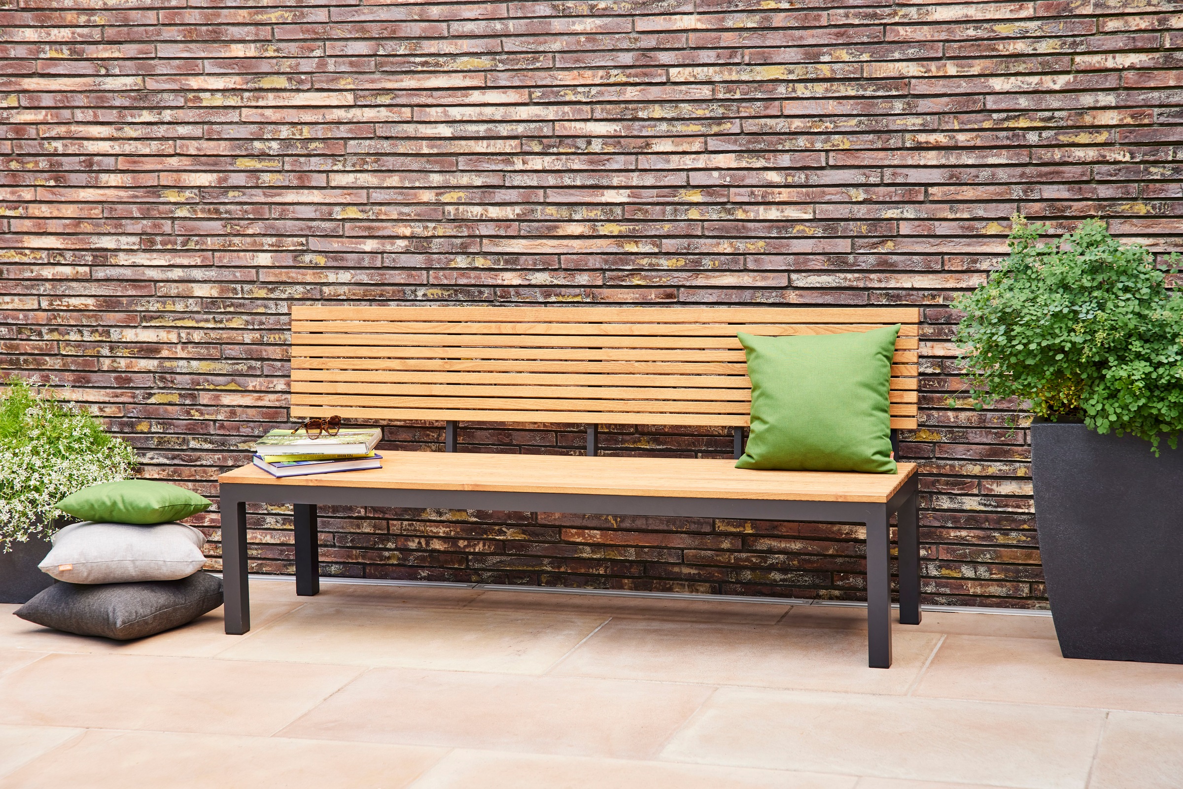 Siena Garden Gartenbank »Bozen 3er Aluminiumgestell anthrazit Robininenholz günstig online kaufen