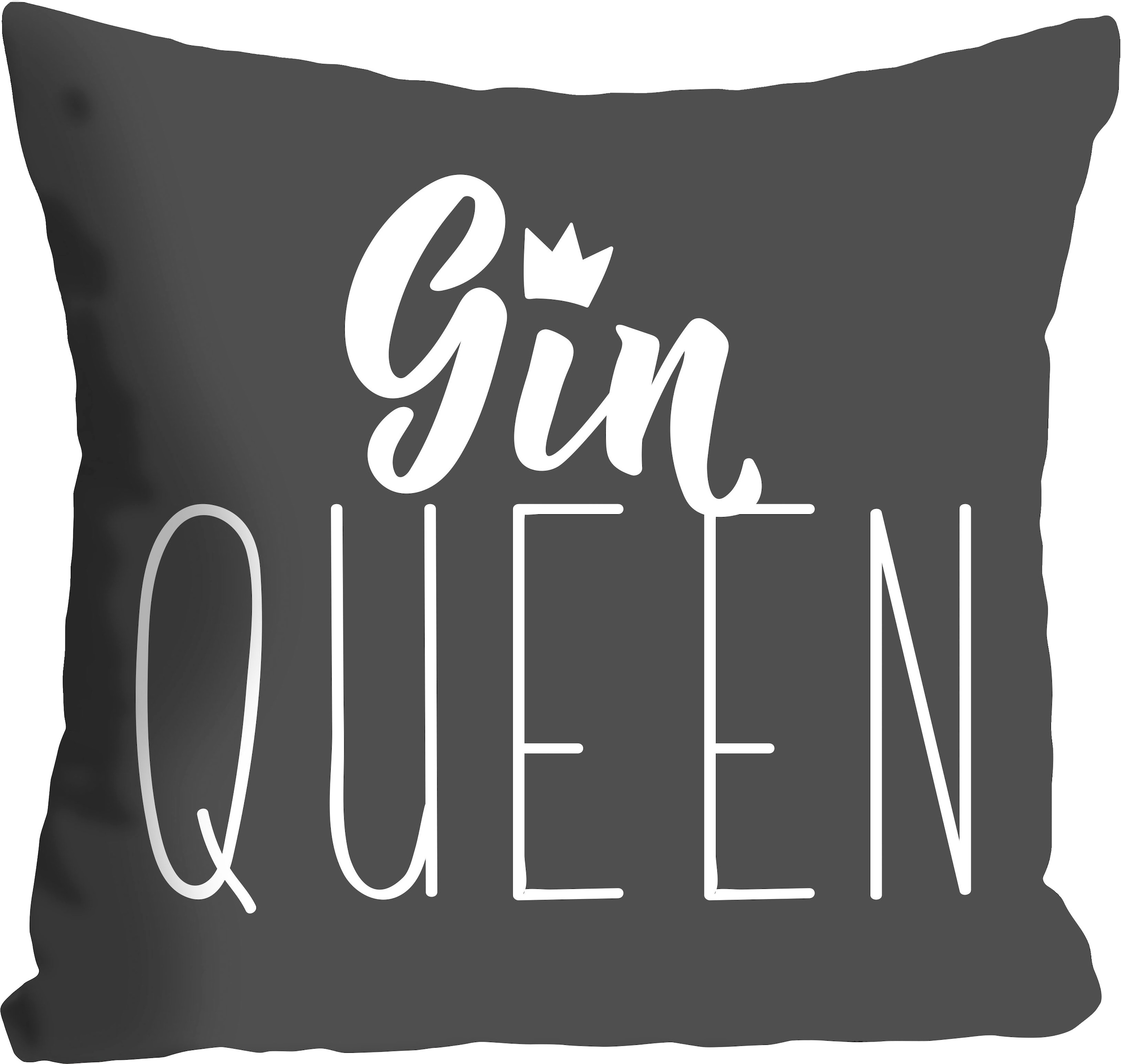 queence Dekokissen »GIN QUEEN«, mit einem Schriftzug günstig online kaufen
