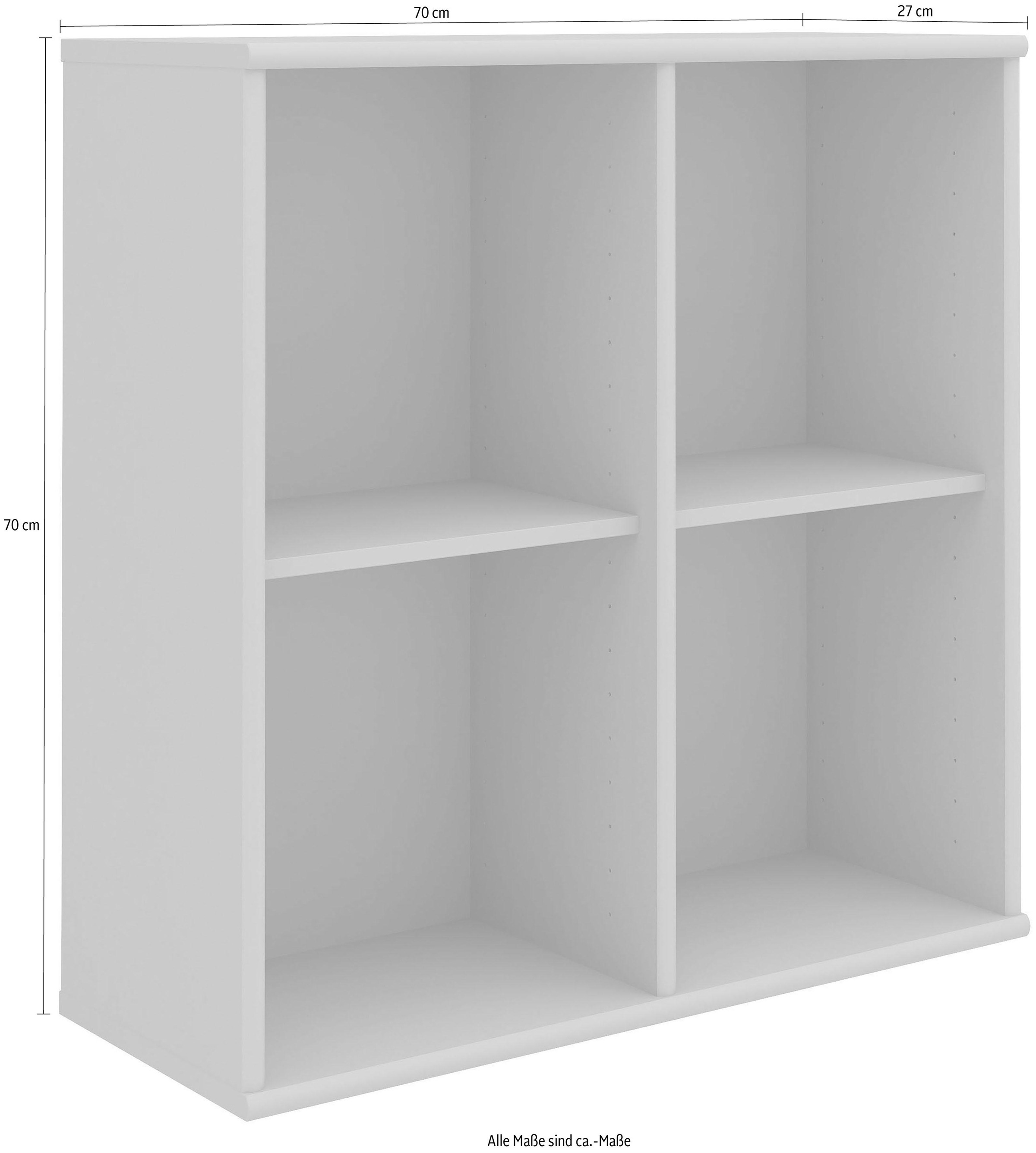 Hammel Furniture Regal »Mistral, Hochwertig Hängeregal, Wandregal, Verstellbar Einlegeböden«, B:70 cm, T:27 cm, anpassungsbar Designmöbel