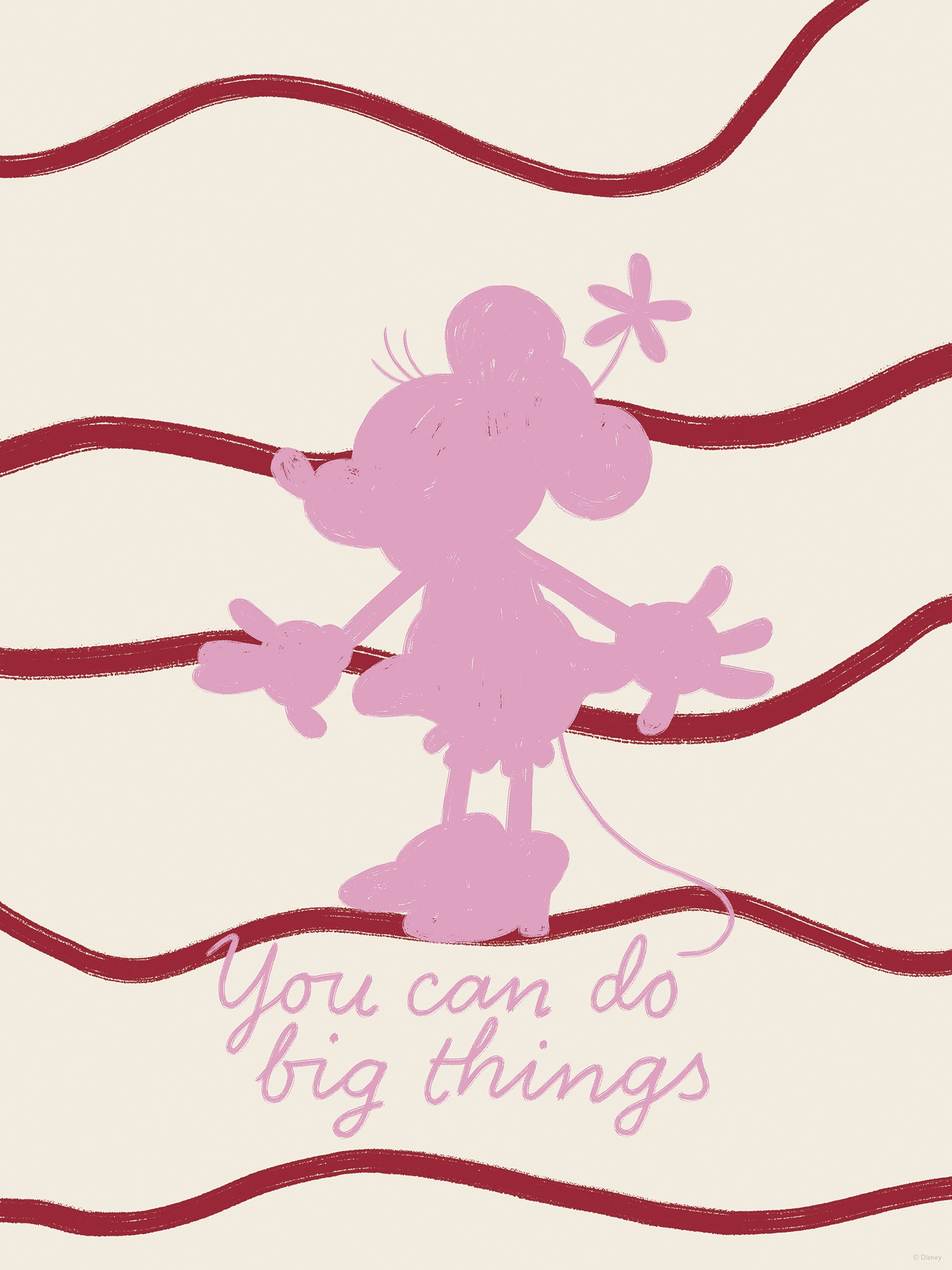 Komar Wandbild »Disney Minnie Mouse You Can Do Big Things«, Disney, (Set, 1 St.), 30 x 40 cm (Breite x Höhe) - Kinderzimmer, Dekoration