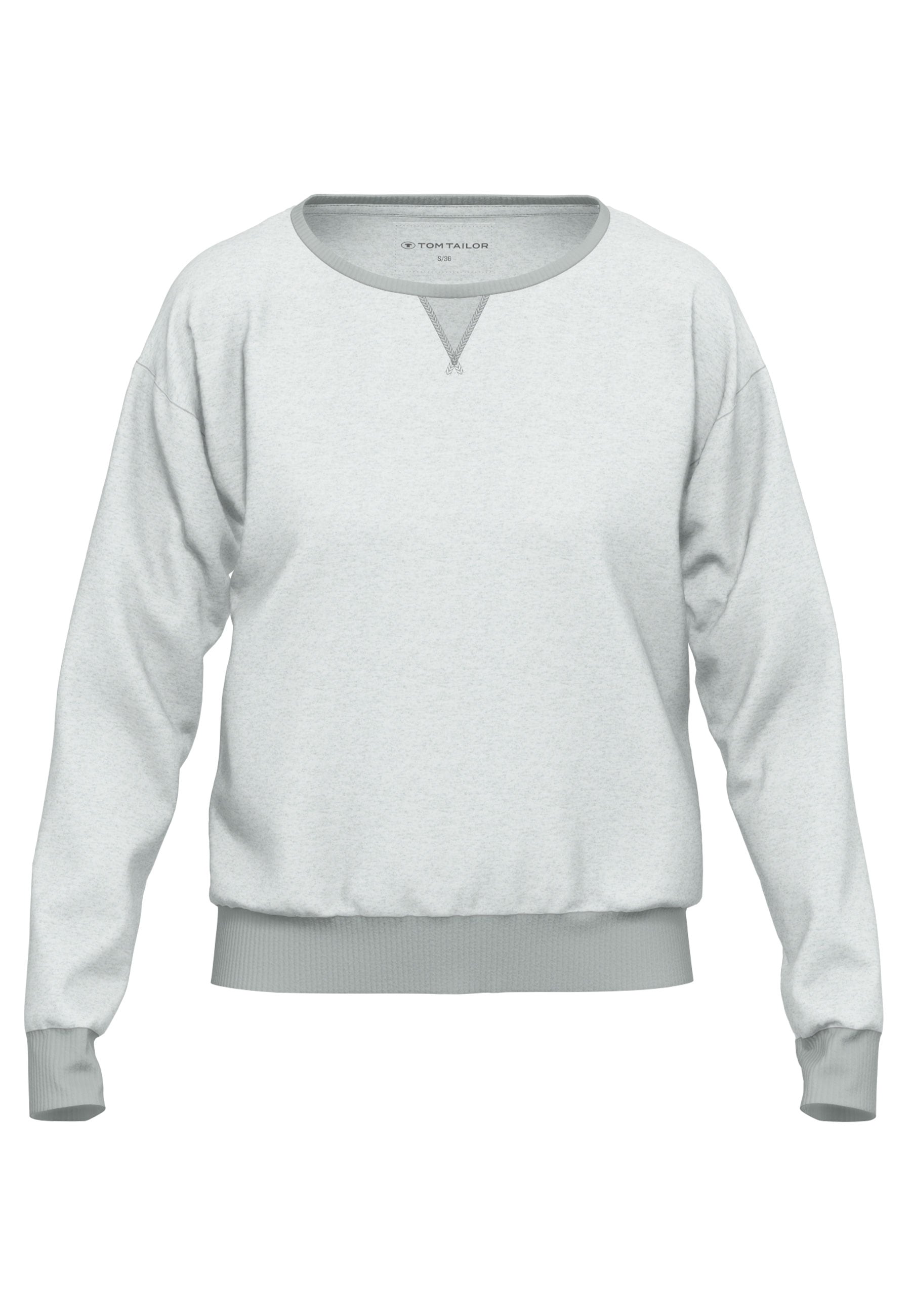 TOM TAILOR Sweatshirt »Manila«, bequem, leicht, weich, Baumwollmix, Langarm, Rundhalsausschnitt