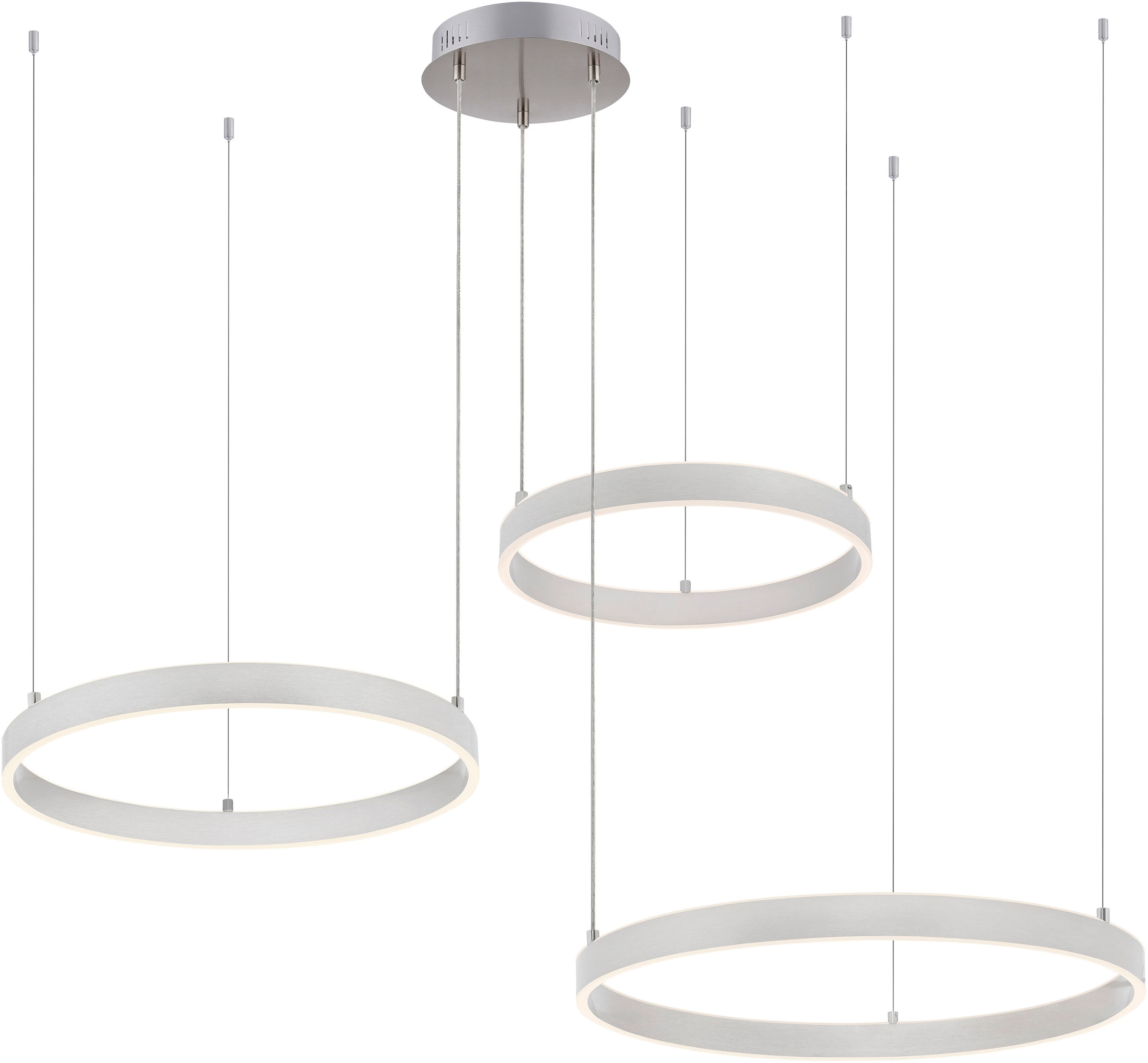 JUST LIGHT Pendelleuchte »LILLUTI«, 2 flammig, Leuchtmittel LED-Board | LED fest integriert, Fernbedienung, Funk inkl., separat steuerbar über FB, Fer