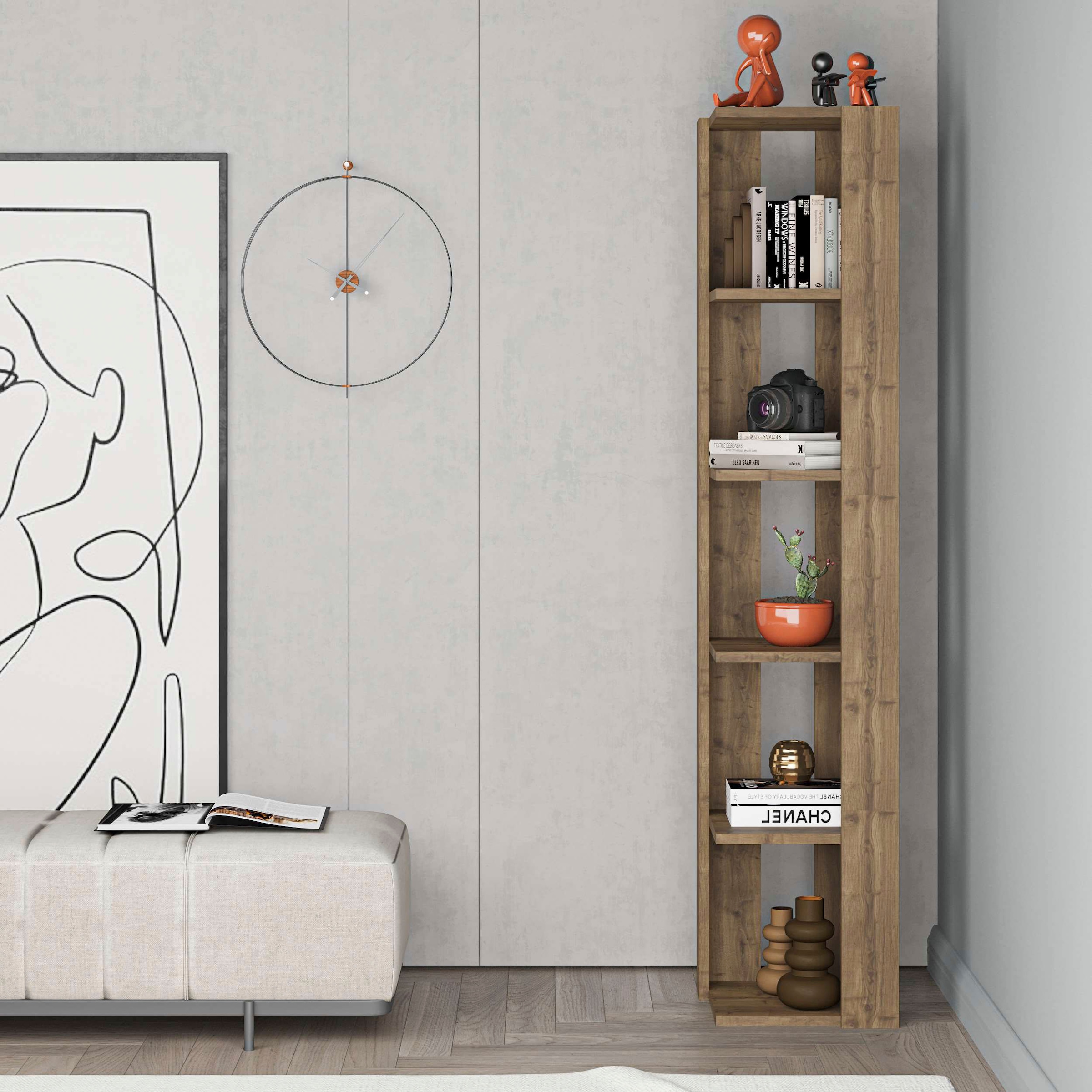 Decortie Eckregal »Nati Eckregal«, (Packung), Leichte Montage, Lagerung, Platzsparend