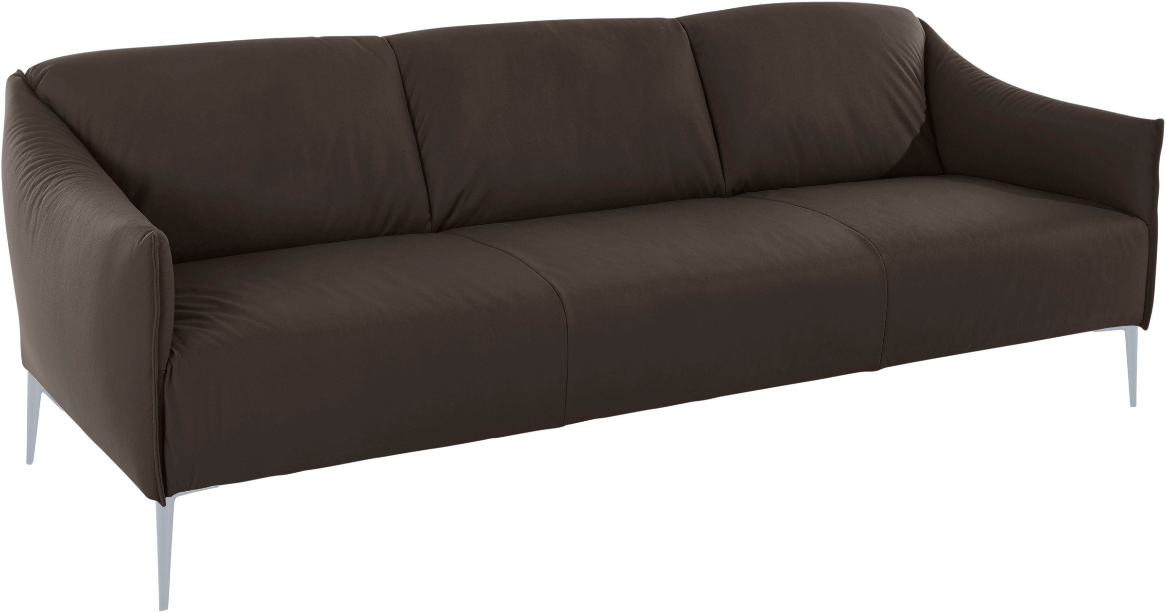 W.SCHILLIG 3-Sitzer »sally«, mit Metallfüßen in Silber matt, Breite 224 cm günstig online kaufen