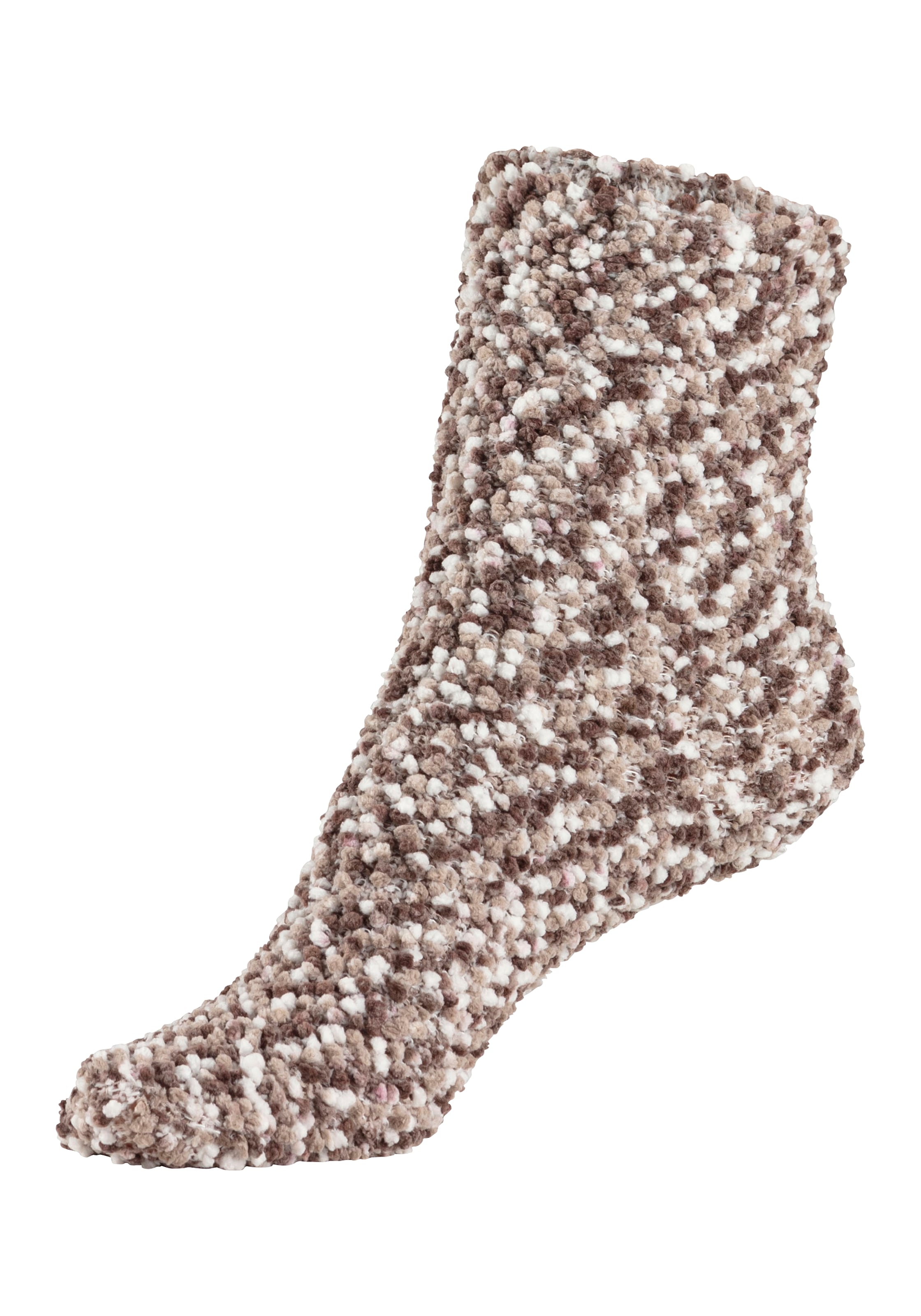 Lavana Kuschelsocken »Bettsocken«, (Packung, 5 Paar), Multifarben mit weichem Noppengarn