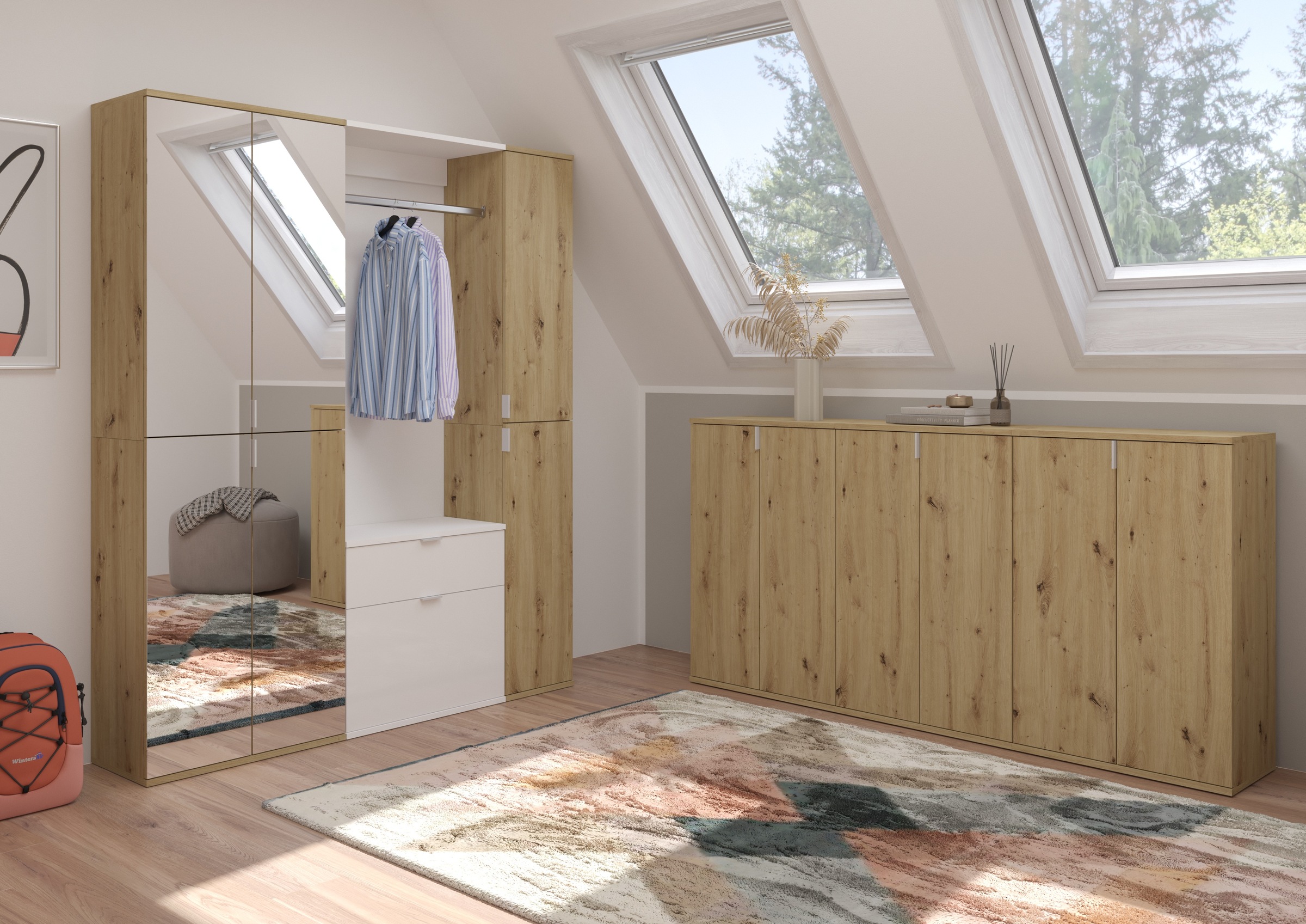 INOSIGN Garderoben-Set »Trondheim, Breite 152 cm, 5-teilig, bestehend aus:« günstig online kaufen