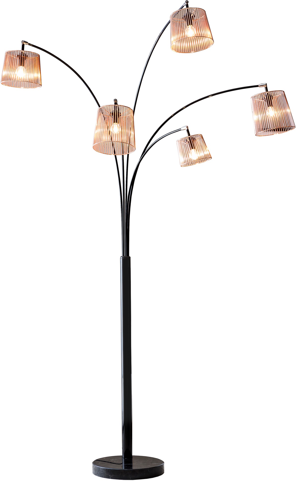 SalesFever Stehlampe »Karlis«, 5 flammig, Leuchtmittel E14   ohne Leuchtmit günstig online kaufen