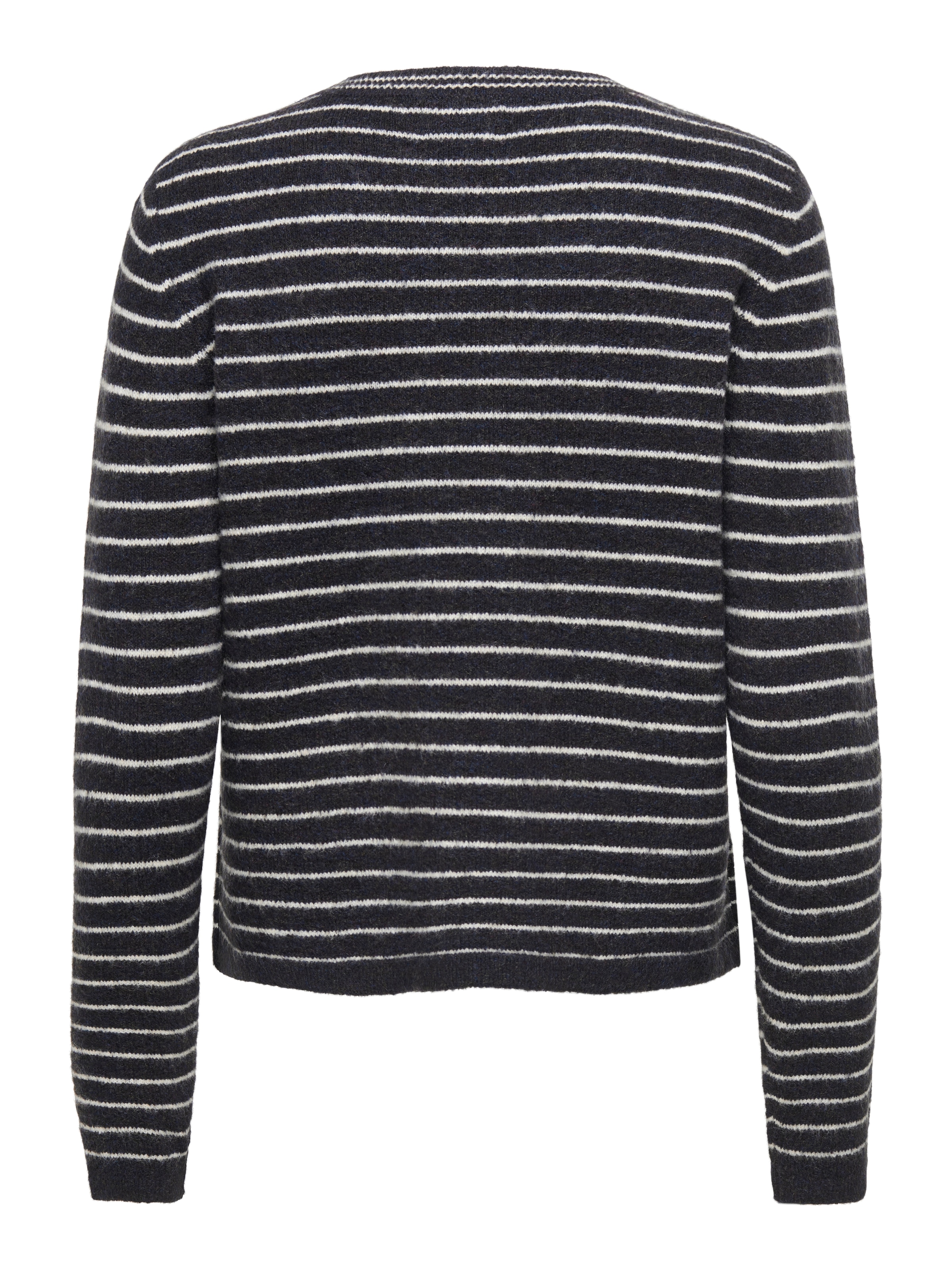 JDY Strickpullover »JDYLUPI L/S O-NECK STRIPE PULLOVER KNT« Materialmix