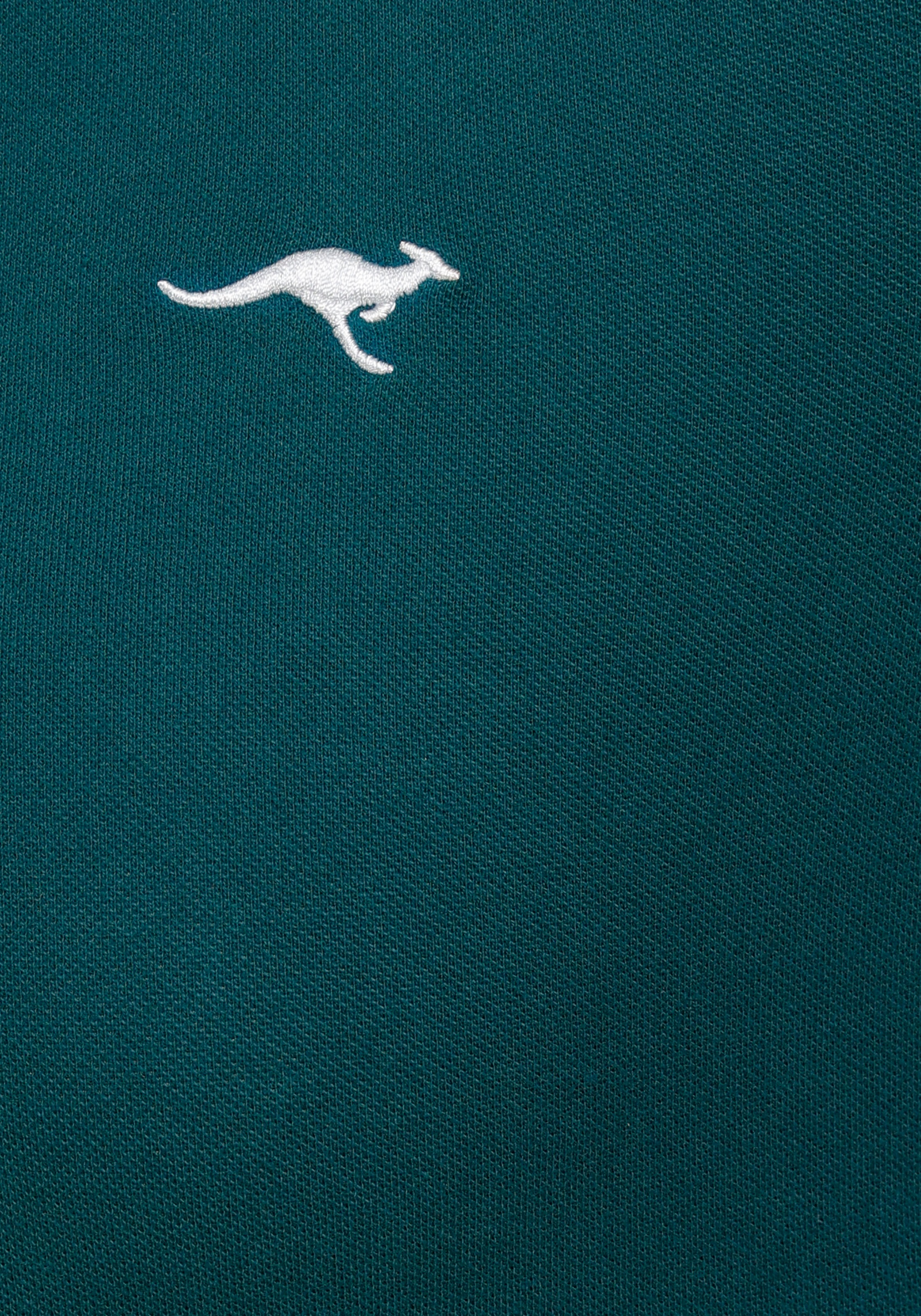 KangaROOS Poloshirt Kurzarm,  unifarben,  Polokragen,  aus Baumwolle, große Größen