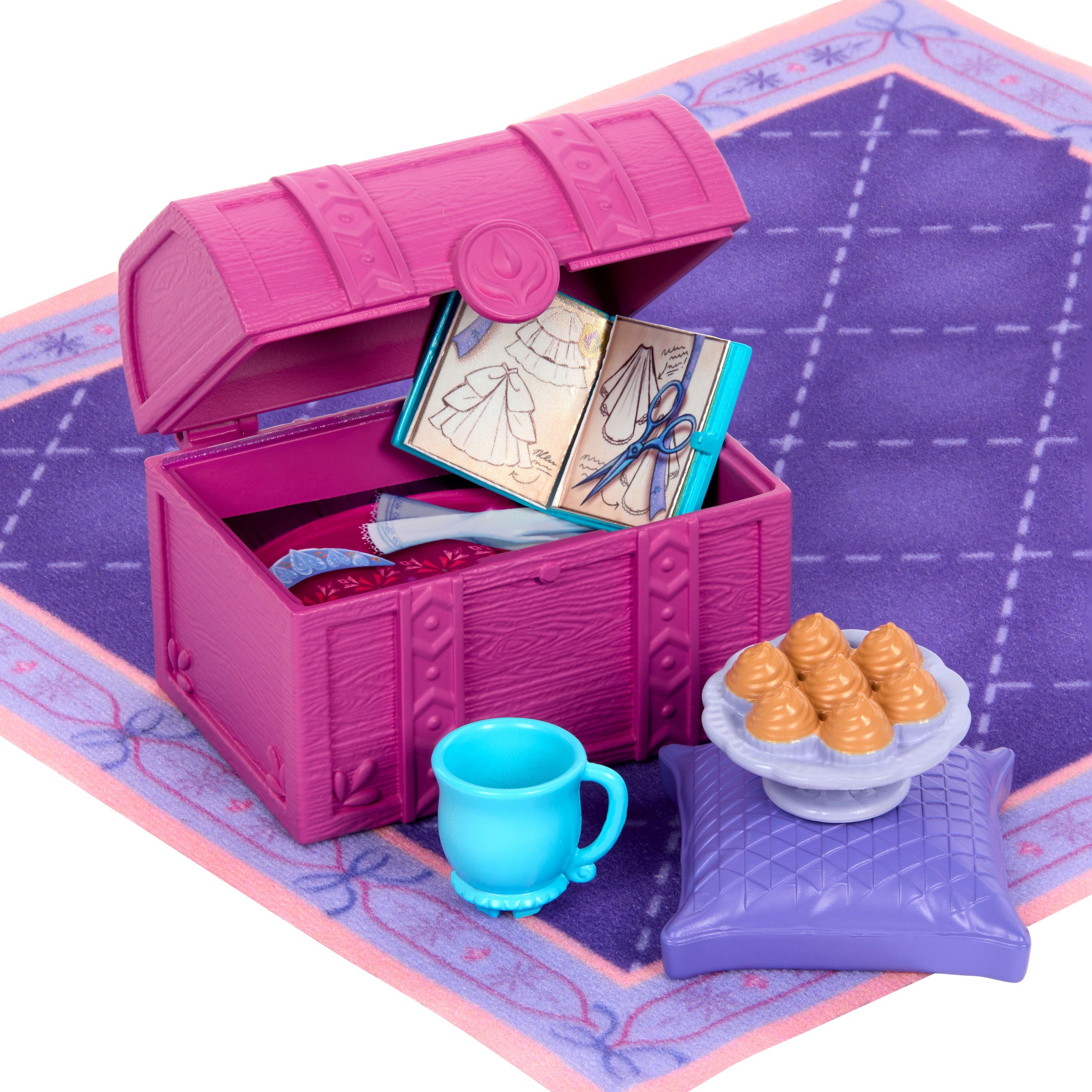 Mattel® Anziehpuppe »Disney Die Eiskönigin Schwestern-Pyjamaparty Set mit Anna- und Elsa« Modepuppen, Olaf-Figur und 14 Zubehörteilen