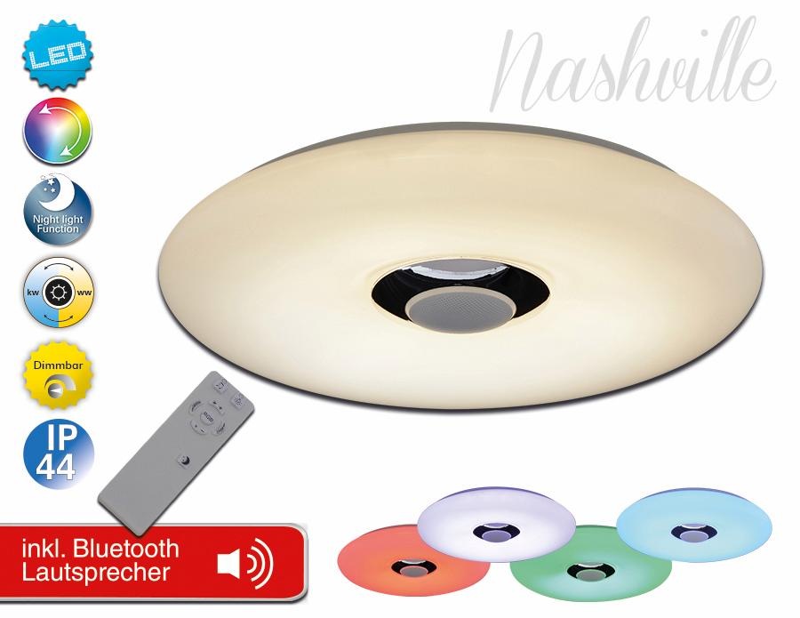 näve LED Deckenleuchte »NASHVILLE«, Leuchtmittel LED-Board   LED fest integ günstig online kaufen