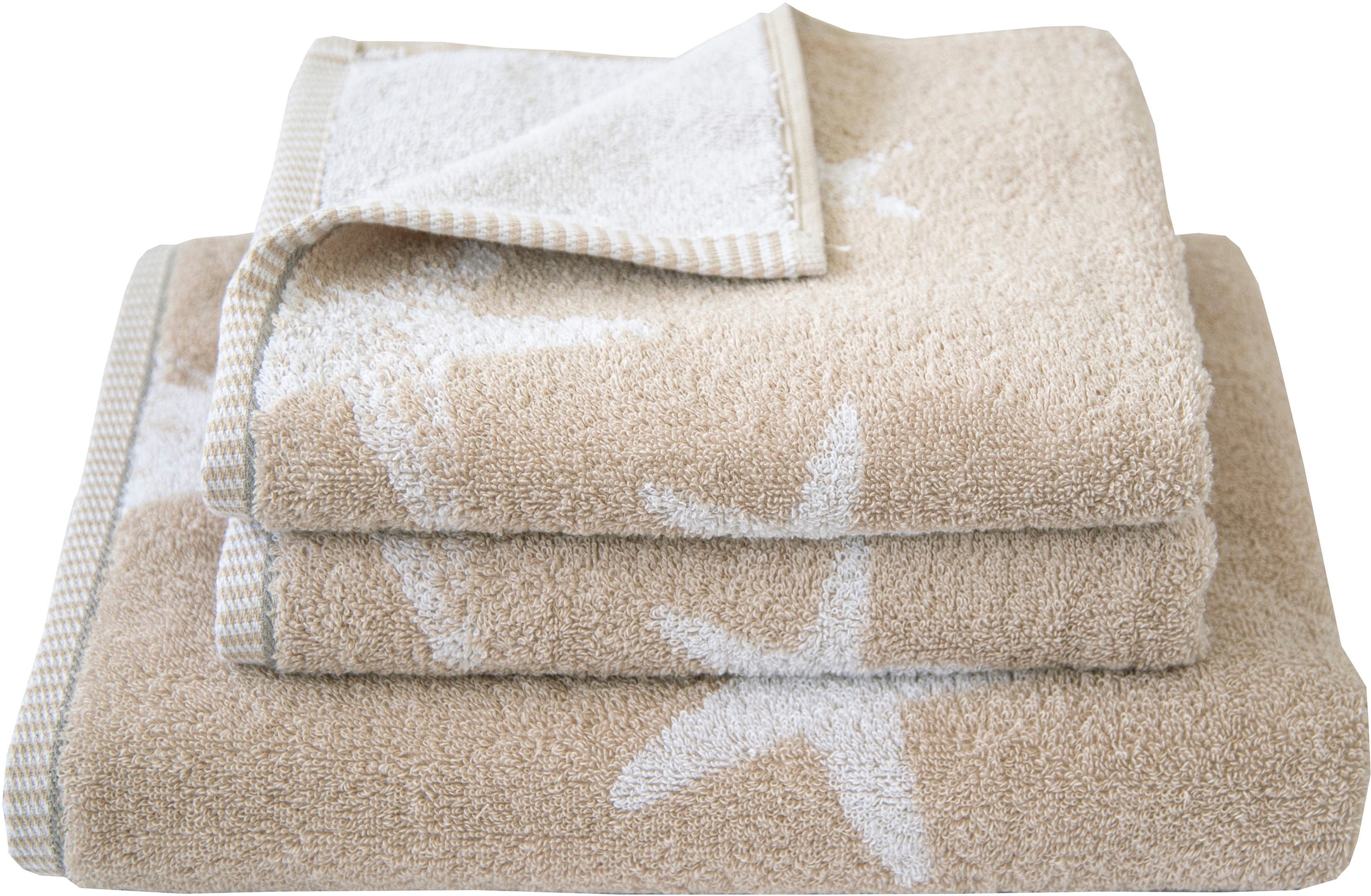 Dyckhoff Handtuch Set »Maritim, Starfish«, Set, 3 tlg., Frottier, 2 Handtüc günstig online kaufen